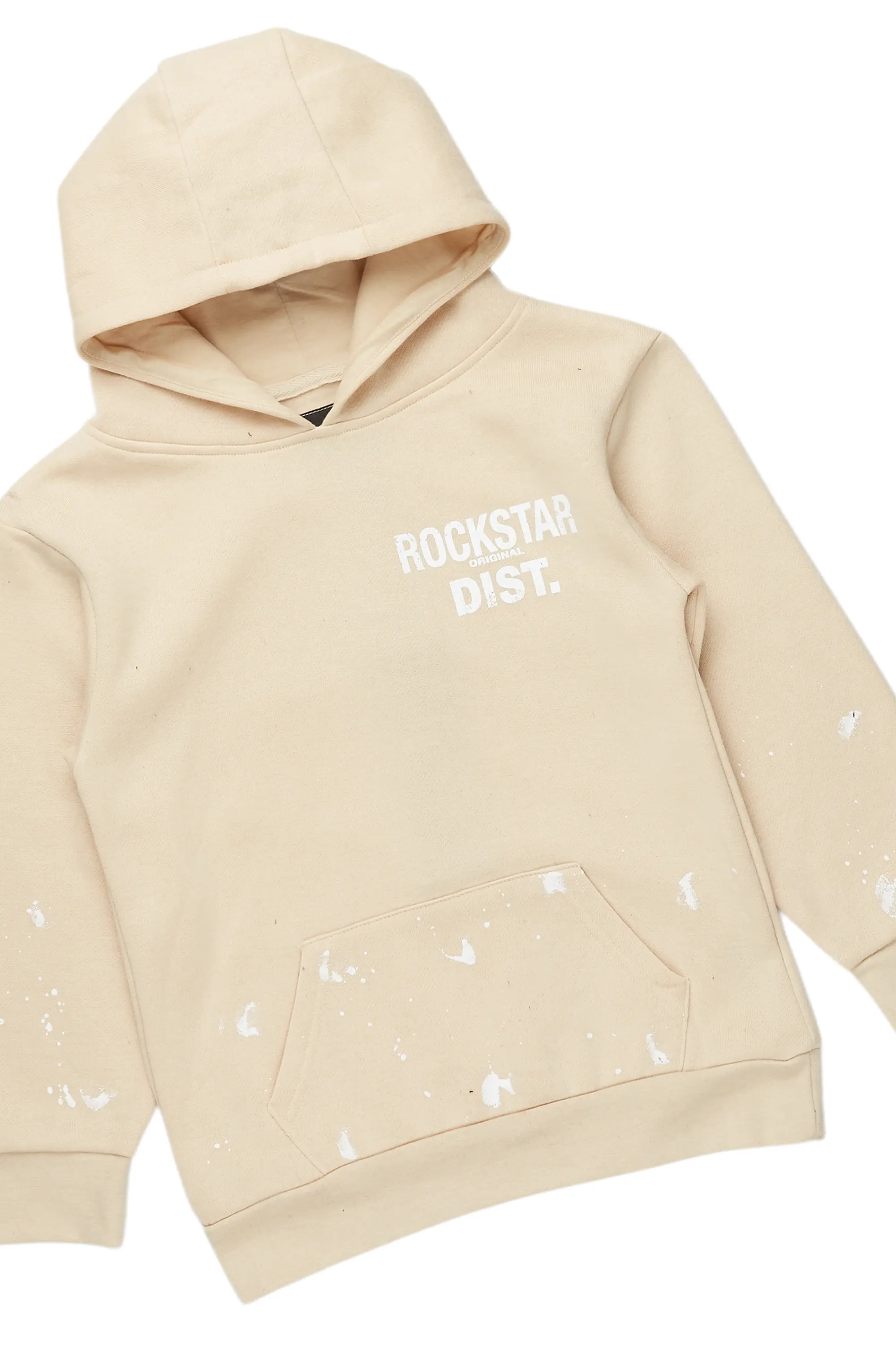 Boys Raffer Beige Baggy Fit Pant Set - Image 2