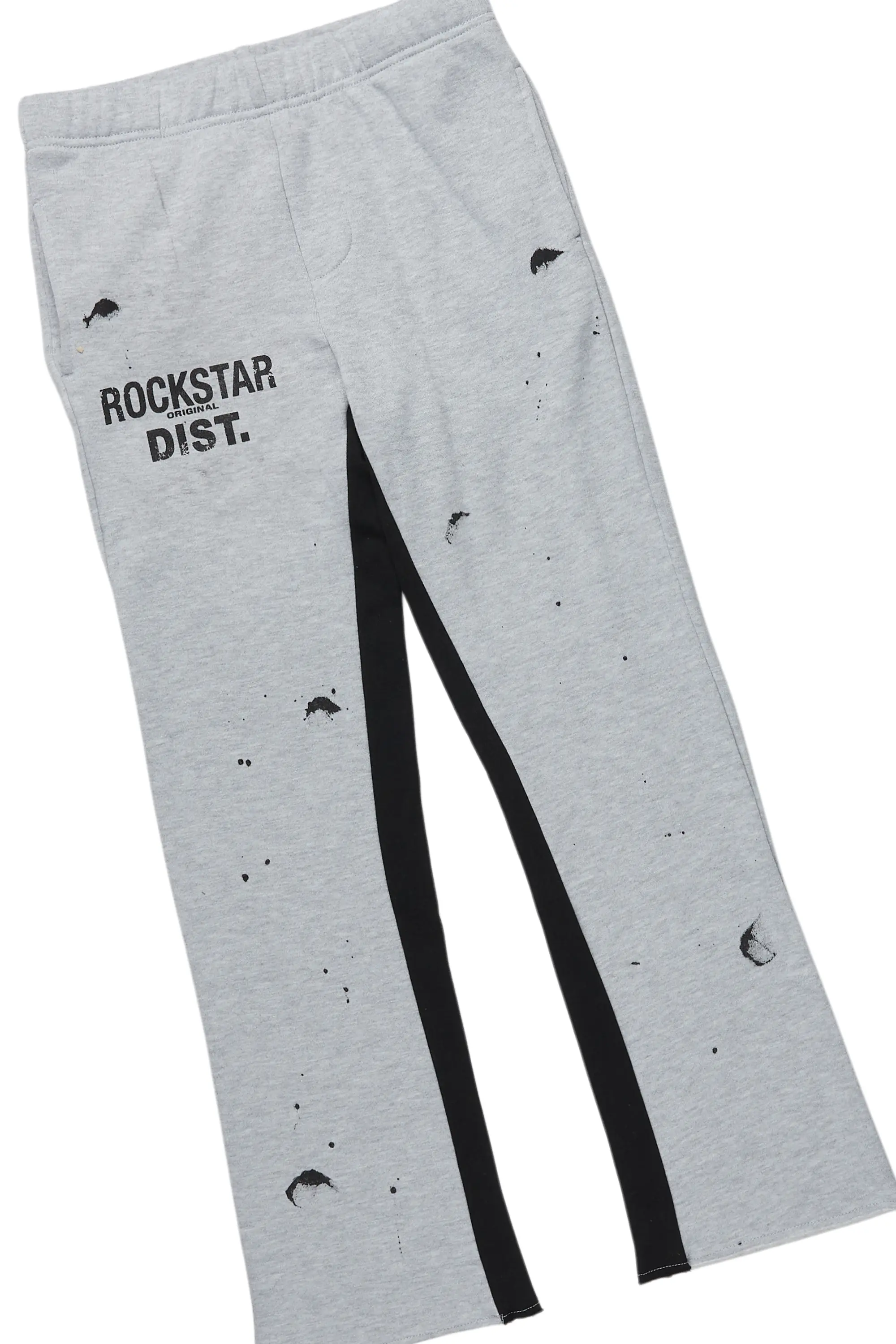 Boys Raffer Heather Grey Baggy Fit Pant Set - Image 3