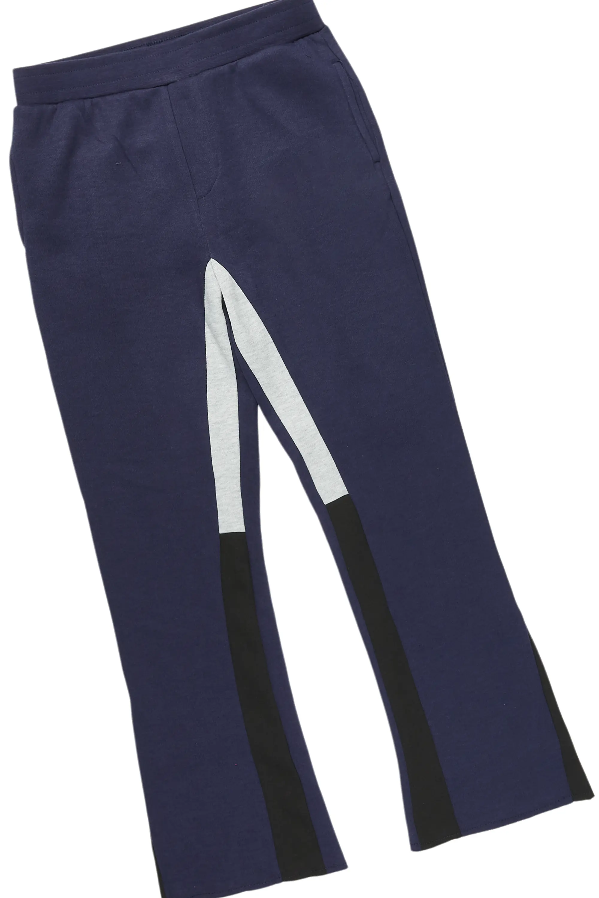 Boys Beno Navy Stacked Flare Track Set - Image 3