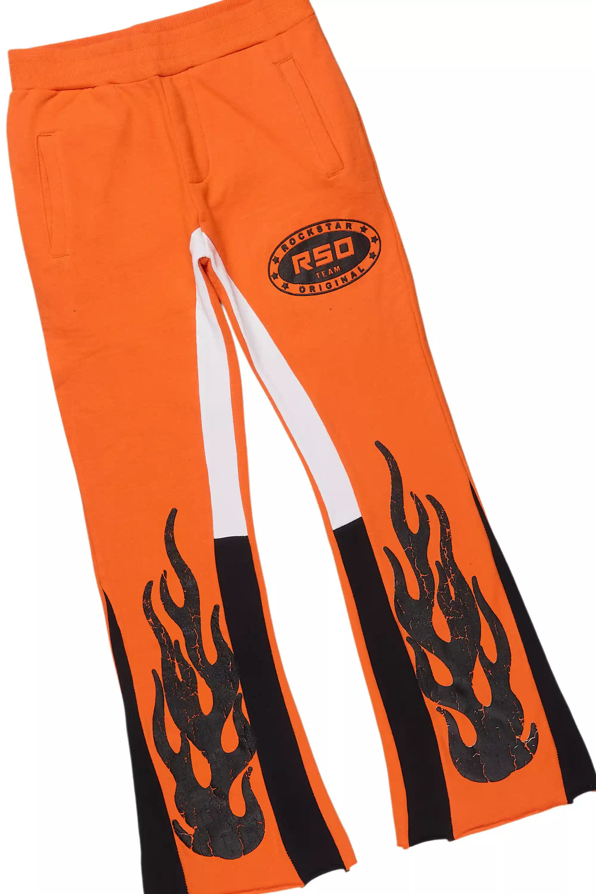 Boys Amos Orange/Black Stacked Track Set - Image 3