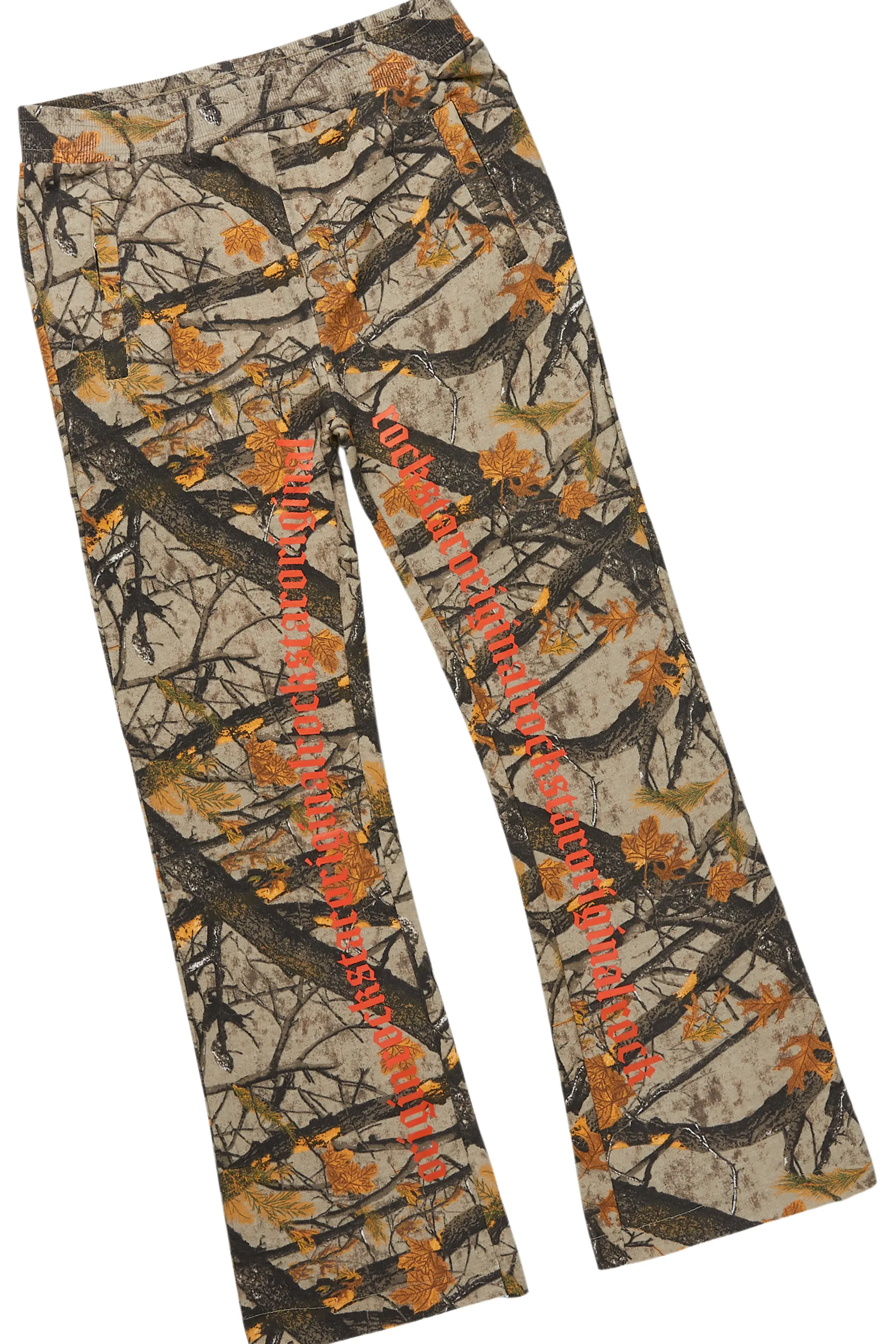 Boys Briggs Orange/ Tree Camo Stacked Flare Track Set - Image 3