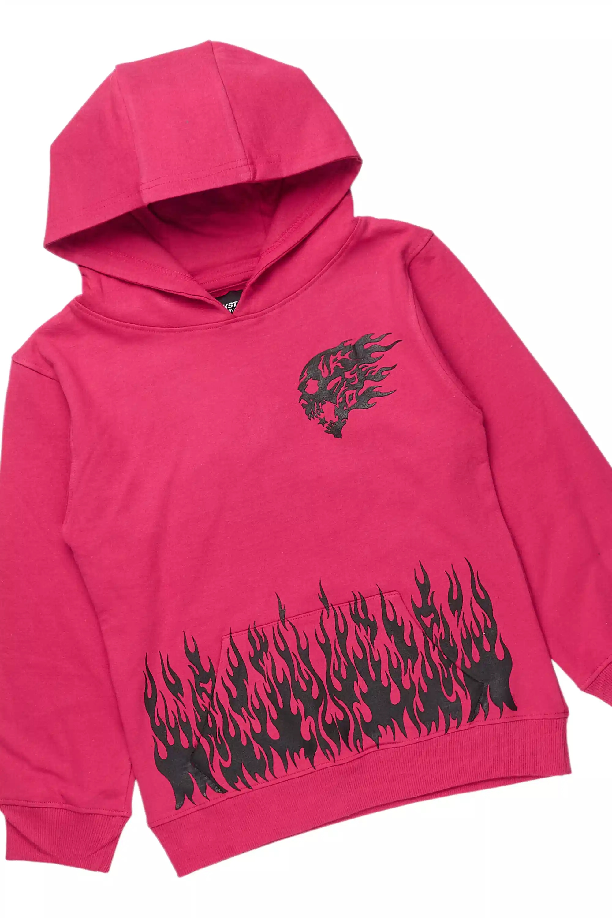Boys Bubble Fuchsia/Black Stacked Flare Track Set - Image 2