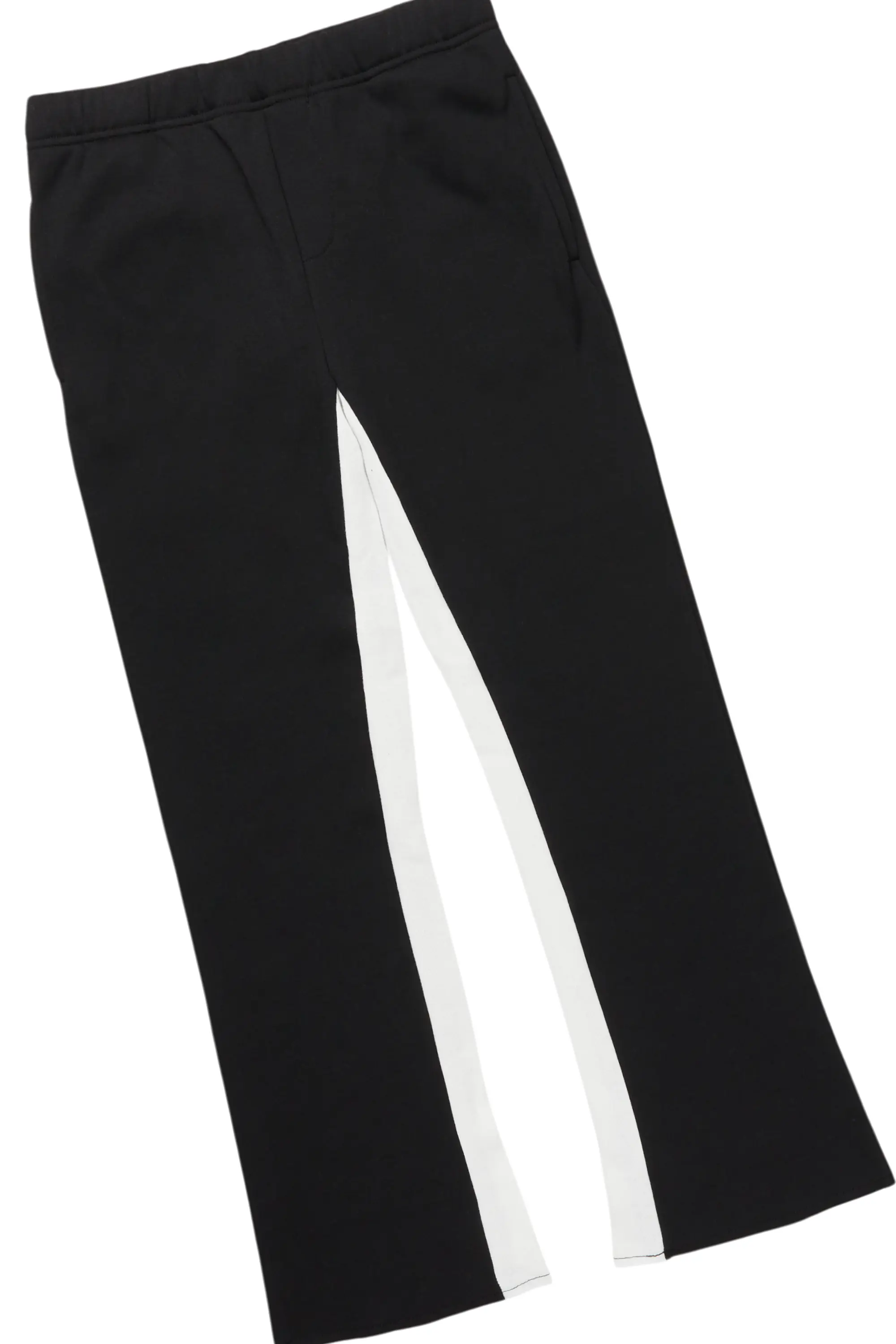 Boys Beno Black/Green T-Shirt/Stacked Flare Pant Set - Image 3