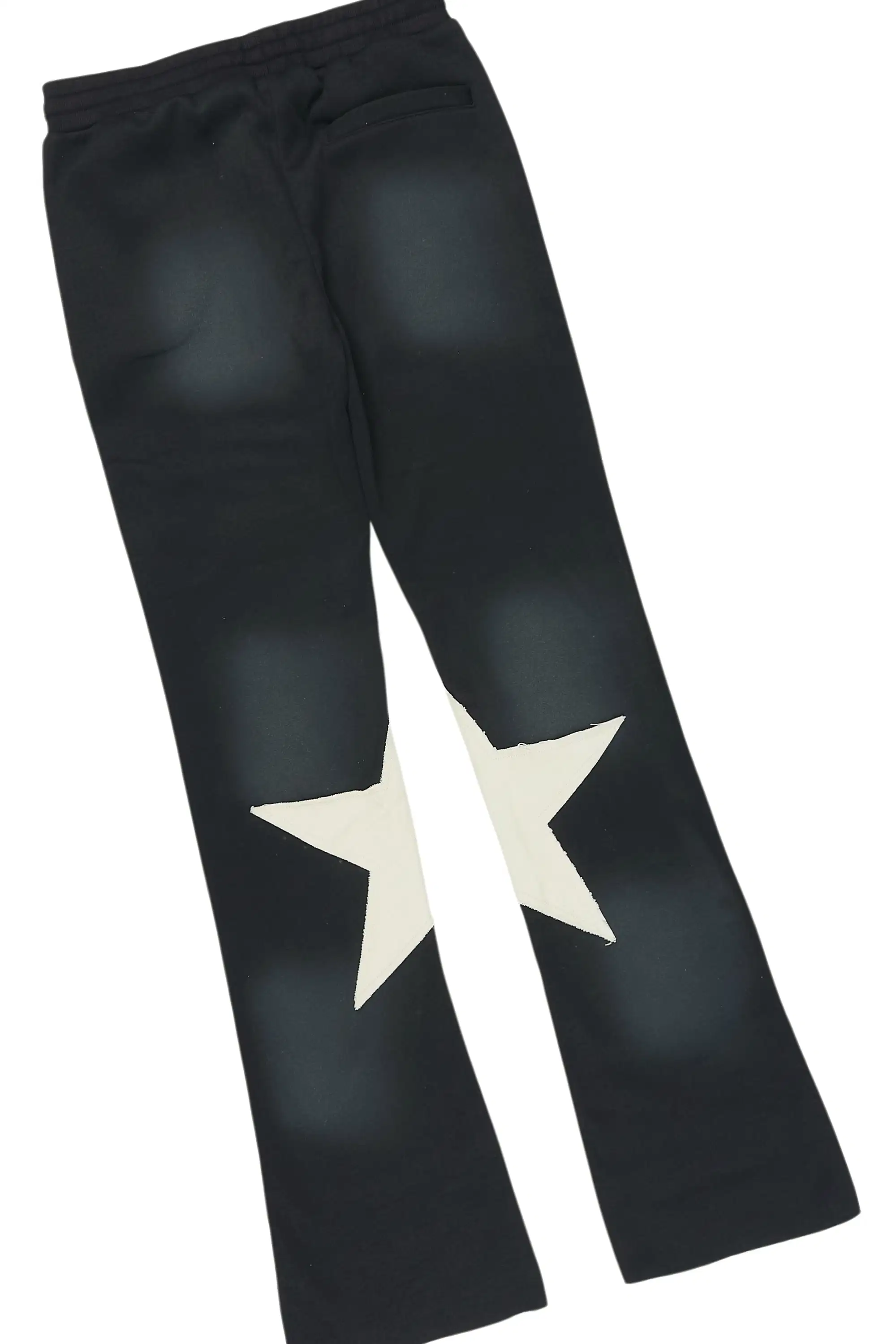 Boys Delgero Black/White Long Sleeve T-Shirt Track Set - Image 4