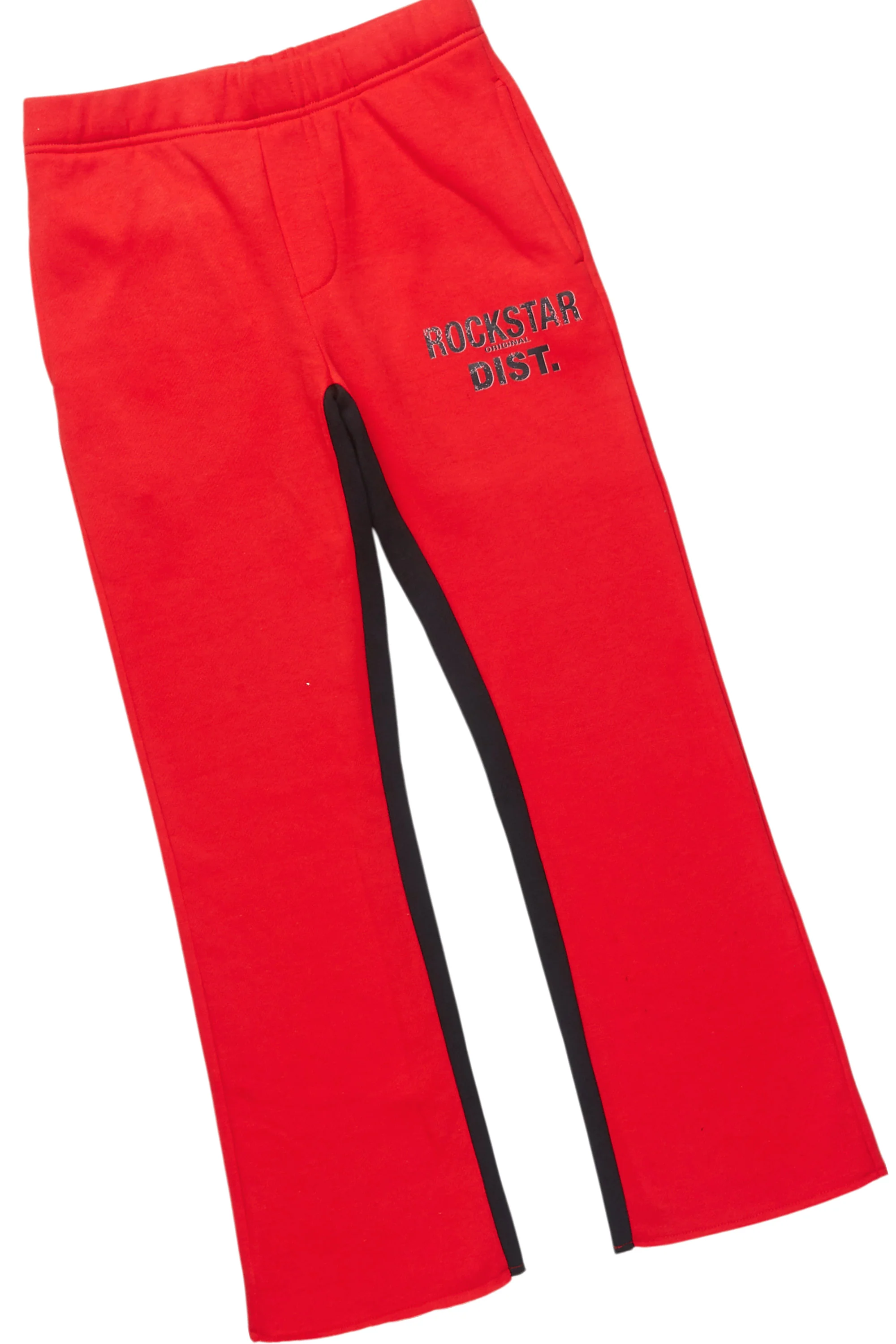 Boys Frasco Black/Red T-Shirt/Baggy Stacked Pant Set - Image 3