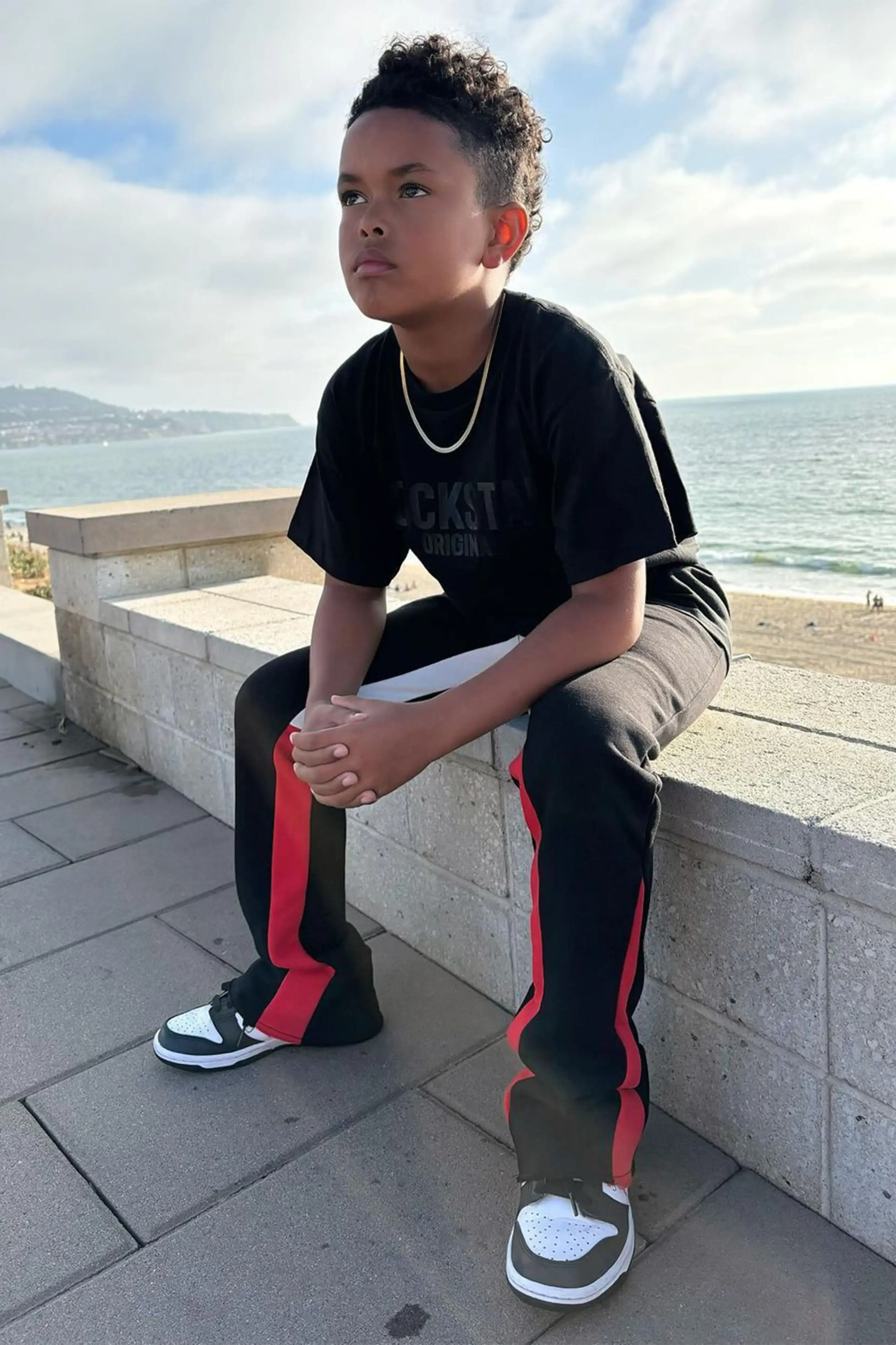 Boys Sana Black T-Shirt Stacked Set - Image 2