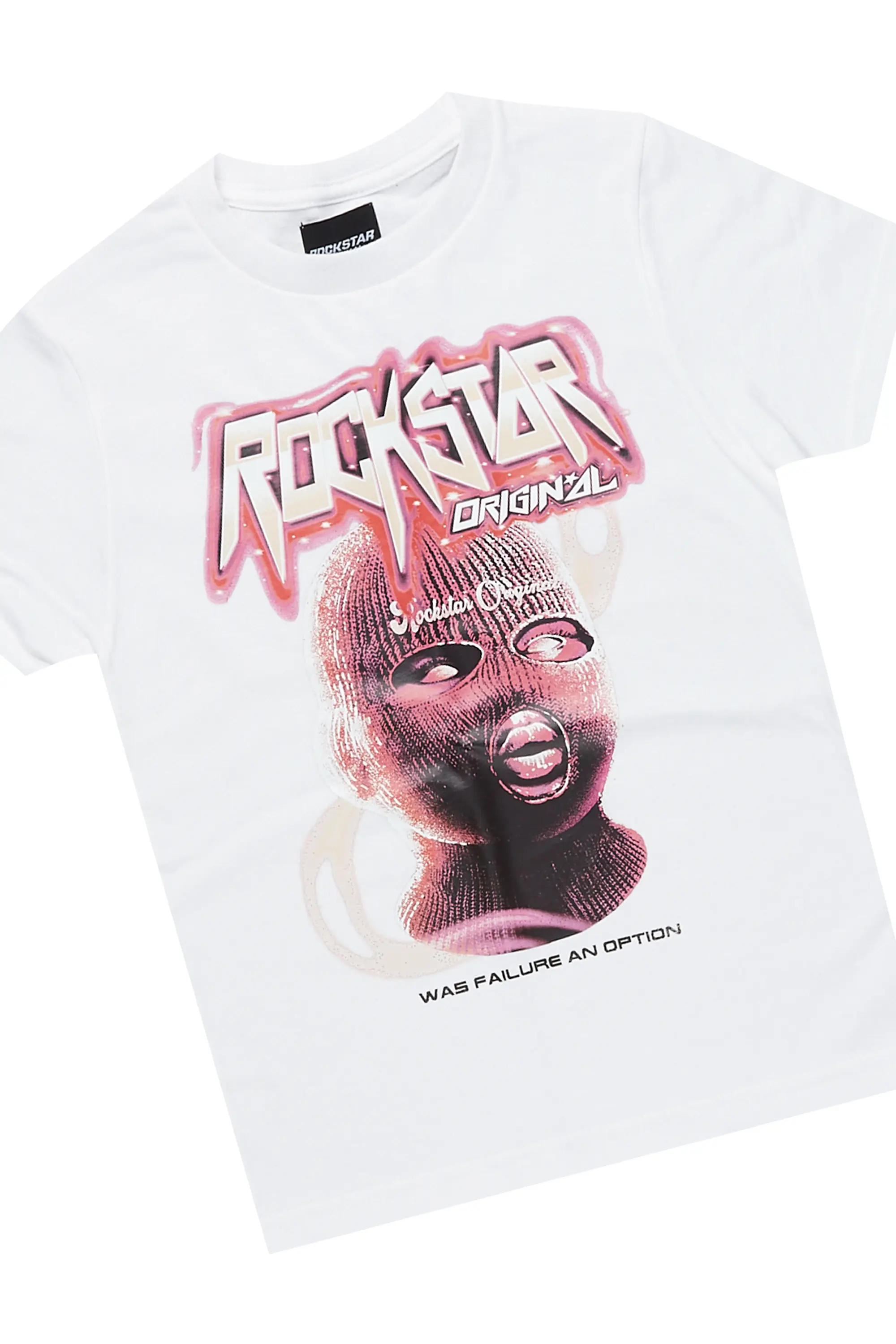 Girls Karasi White/Pink T-Shirt Cargo Jogger Set - Image 7