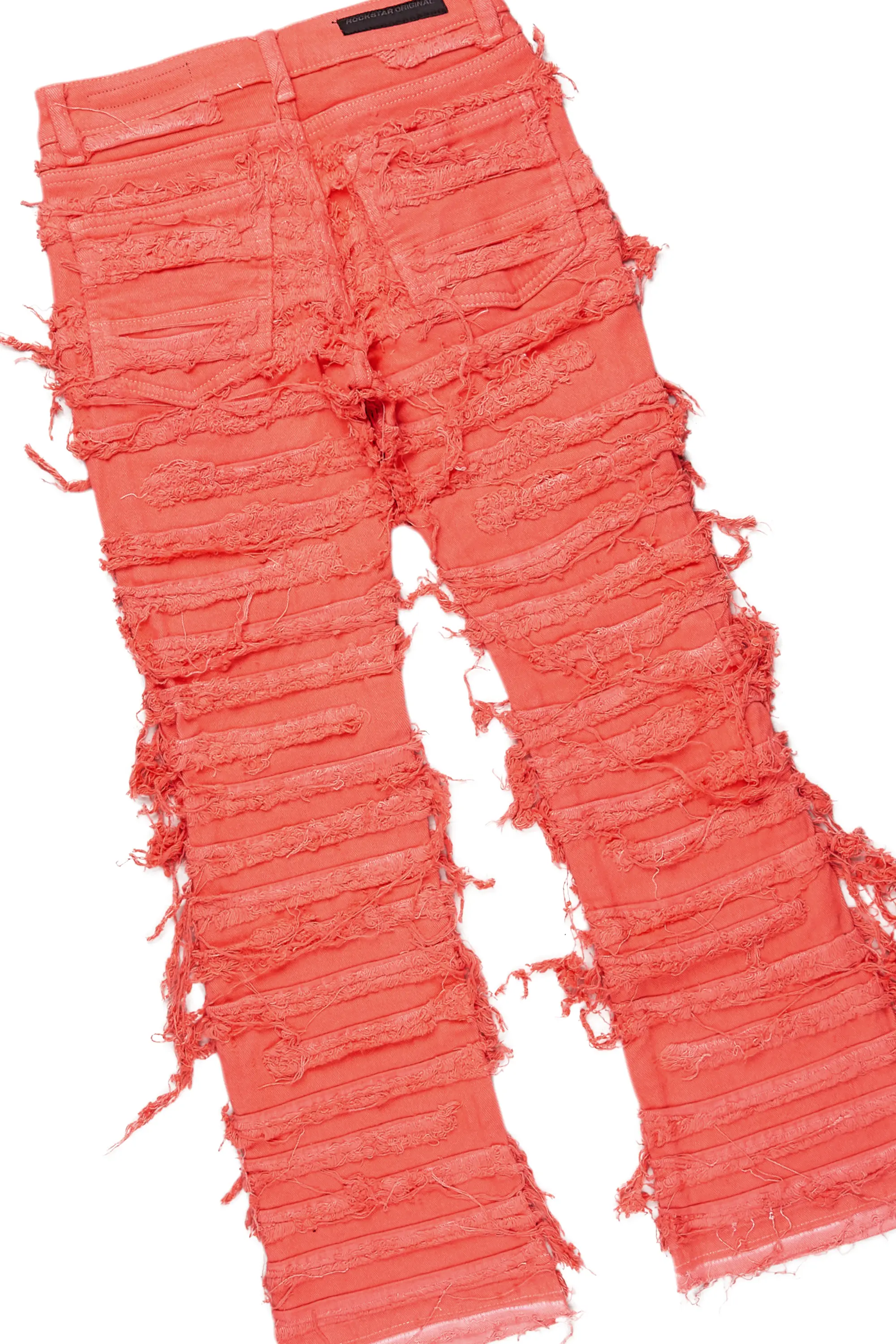 Girls Kona Coral T-Shirt/Stacked Flare Jean Set - Image 4