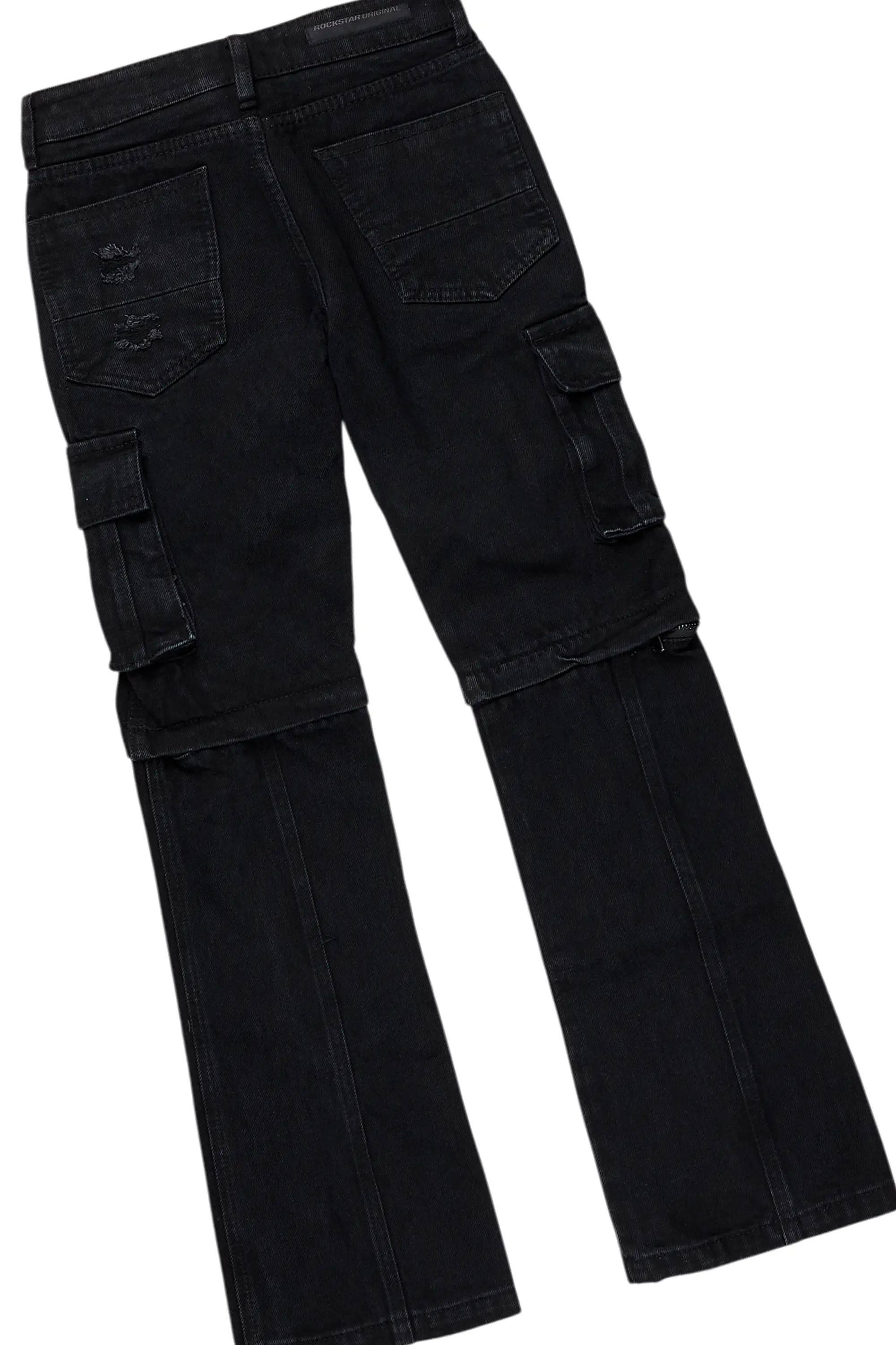 Girls Burial Black T-Shirt/Baggy Fit Jean Set - Image 5