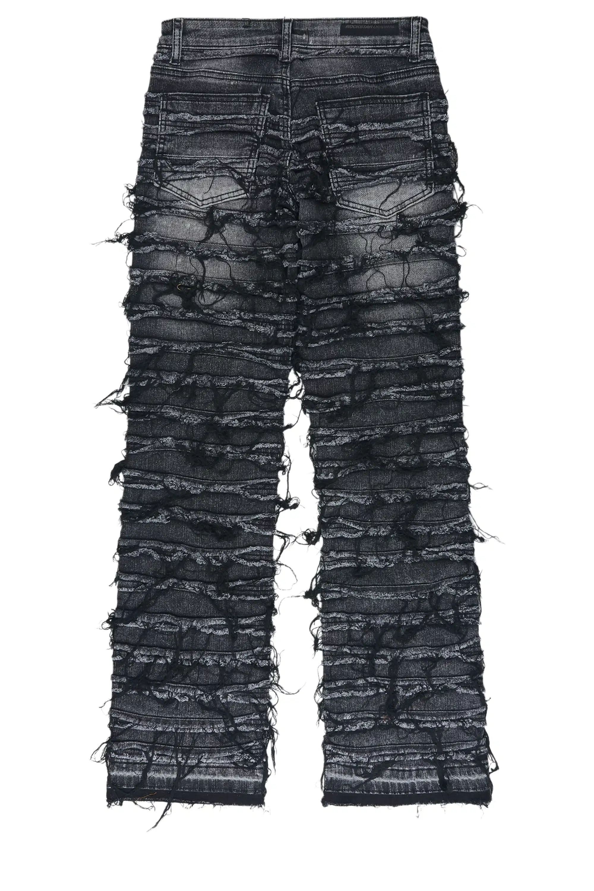 Girls Melany Grey Stacked Flare Jean - Image 3