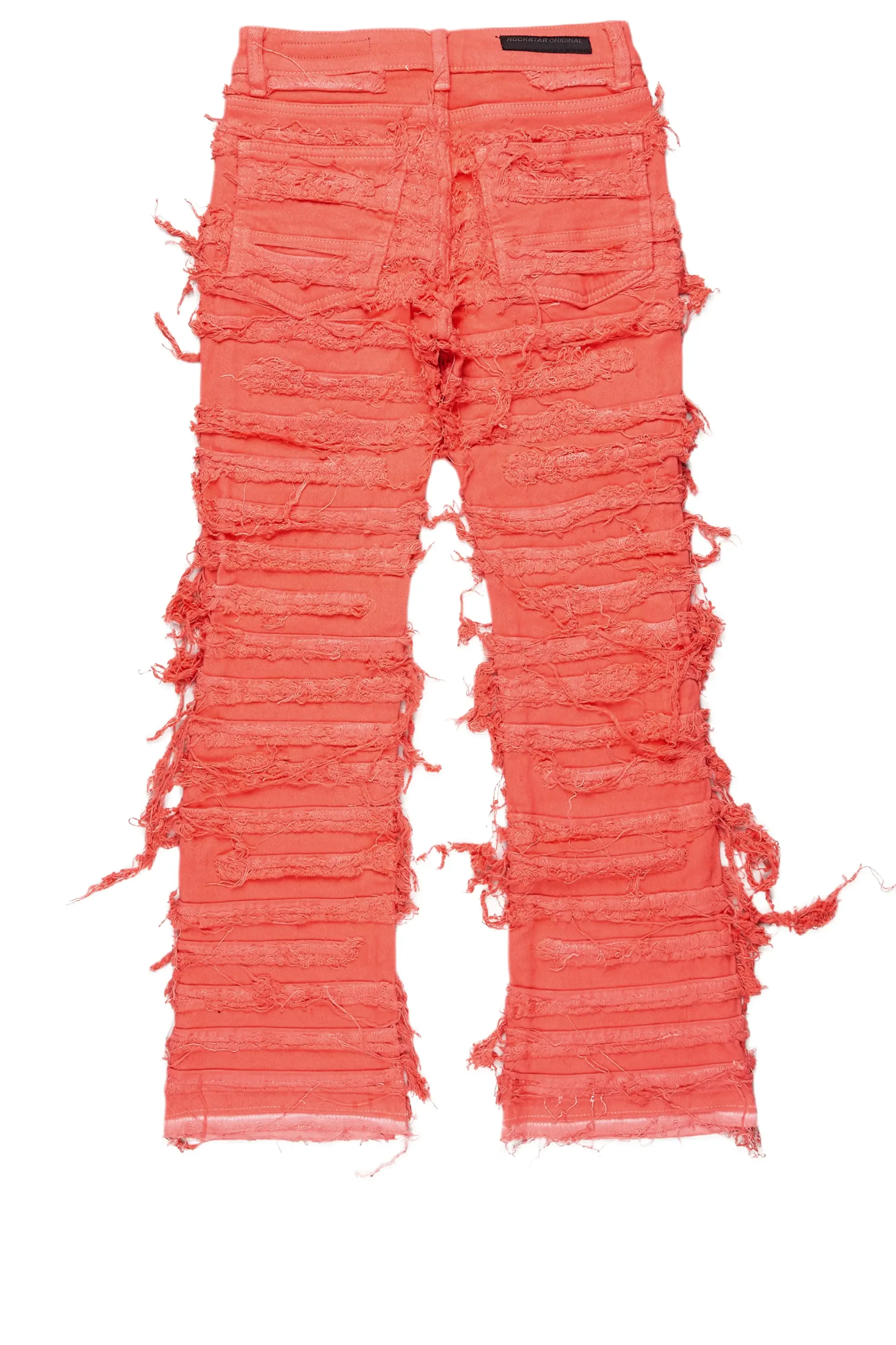 Girls Bliss Coral Stacked Flare Jean - Image 3