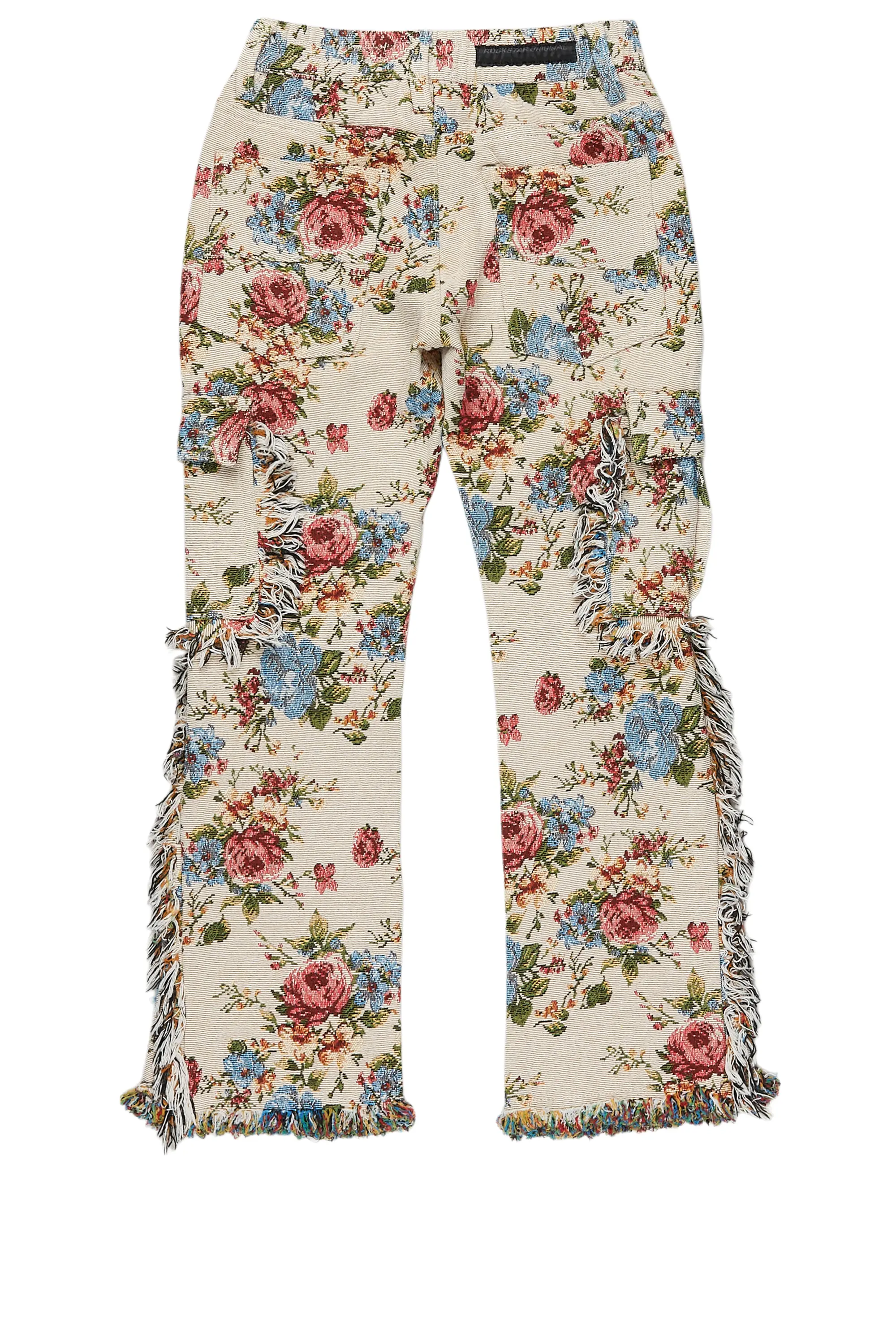 Girls River Beige/Multi Slim Flare Pants - Image 3