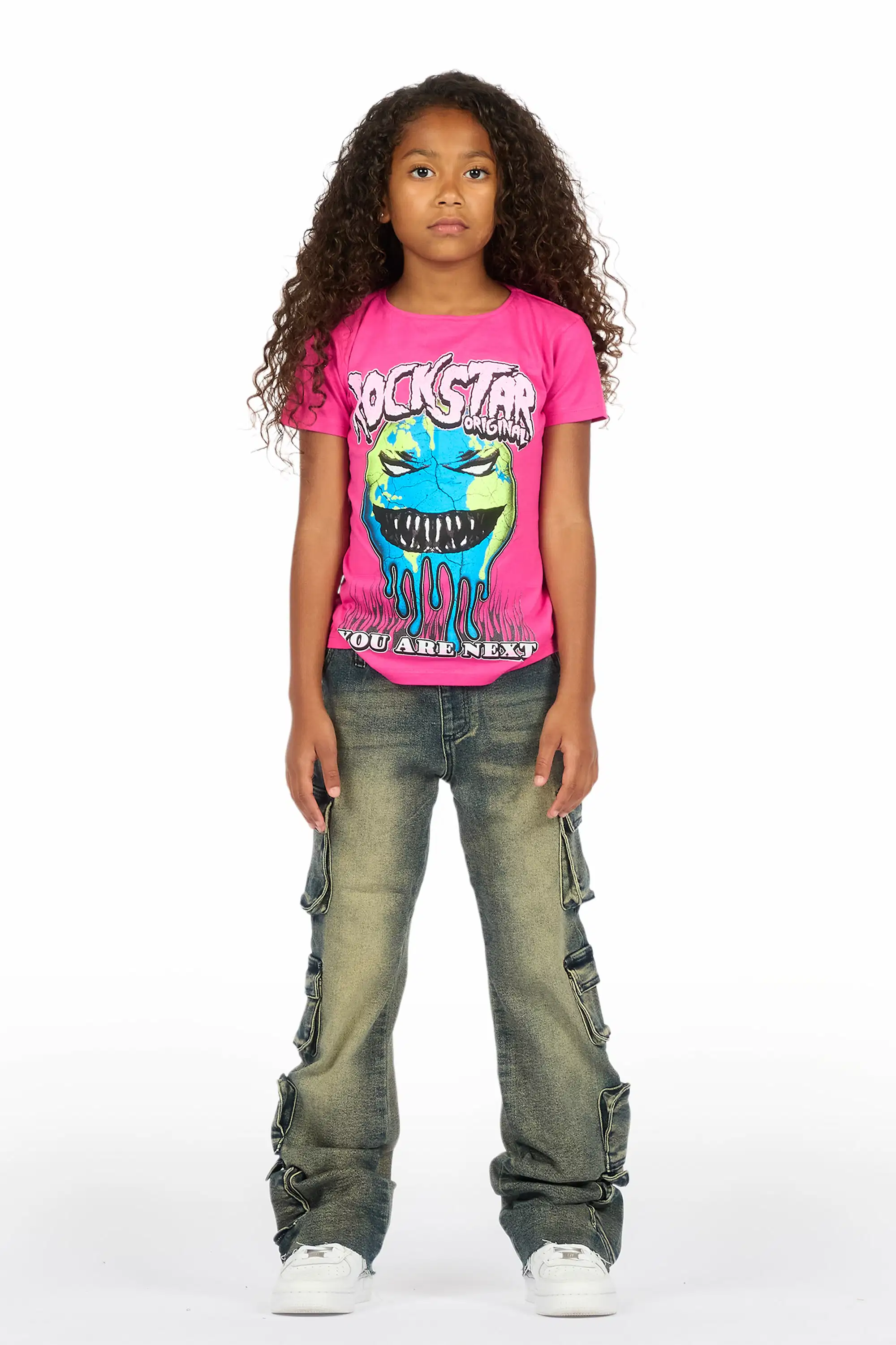 Girls Phoebe Tint Stacked Jean - Image 3