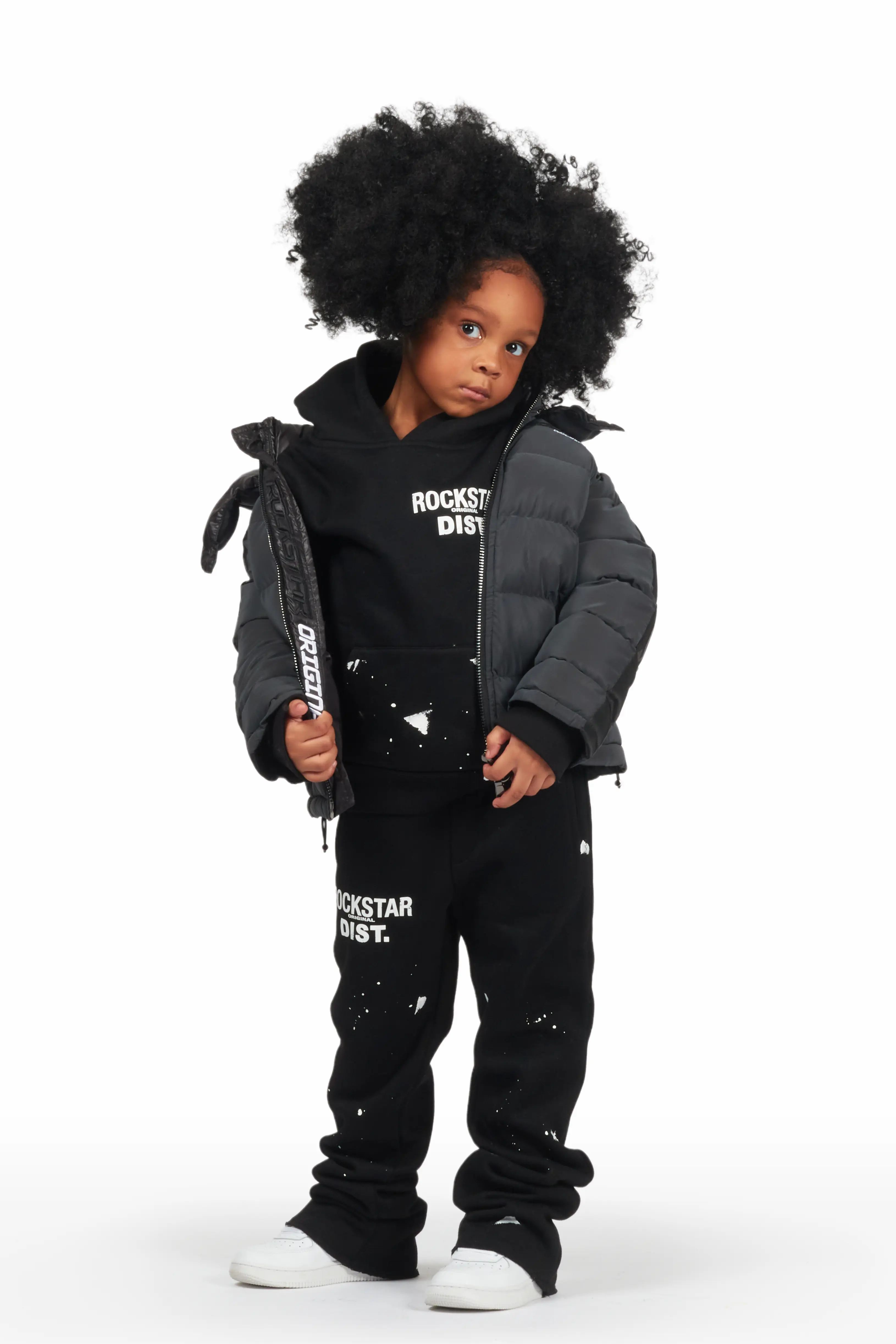 Girls Maggie Reflective Puffer Jacket - Image 2