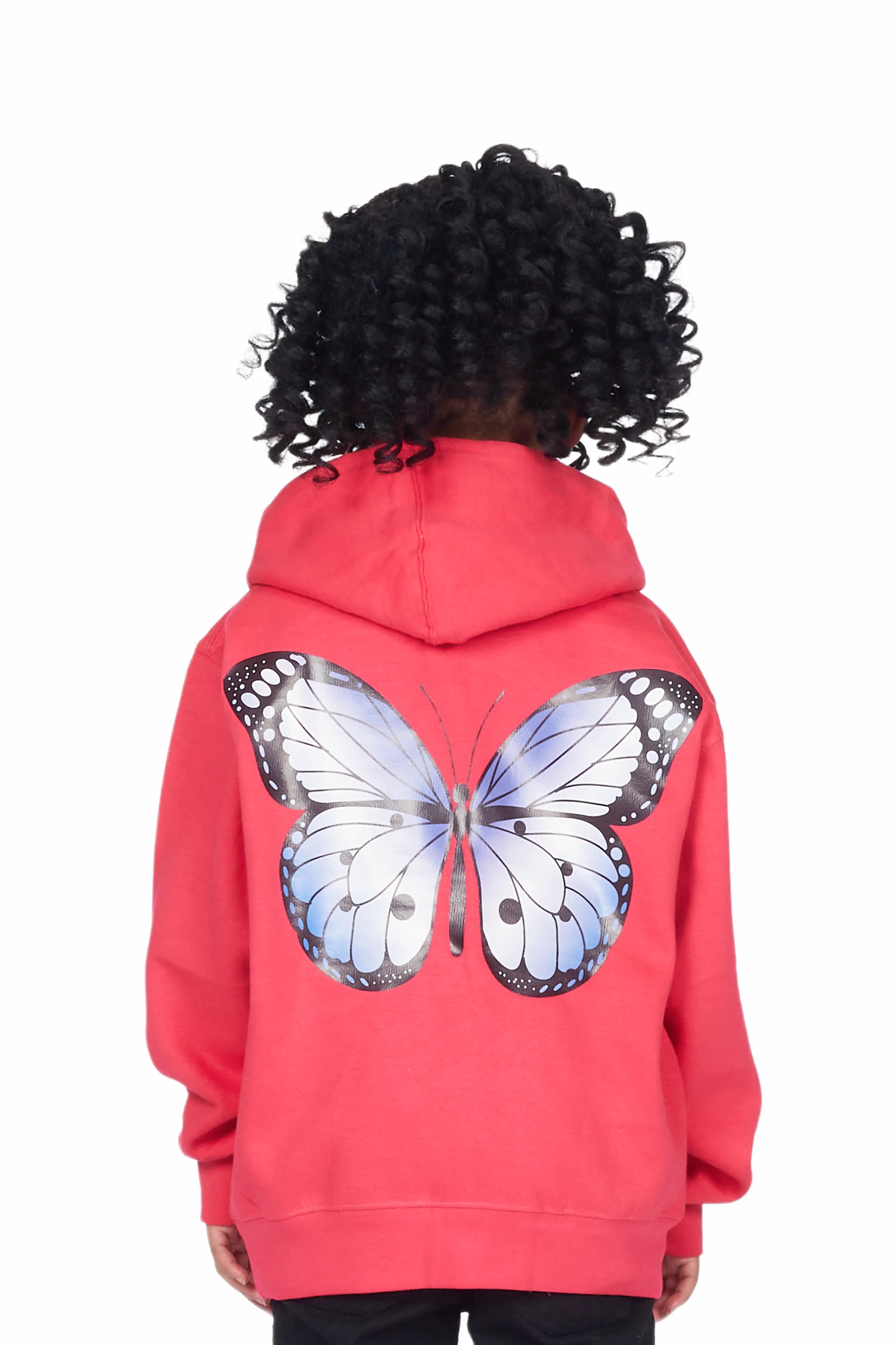 Girls Chloe Fuchsia Graphic Hoodie - Image 3