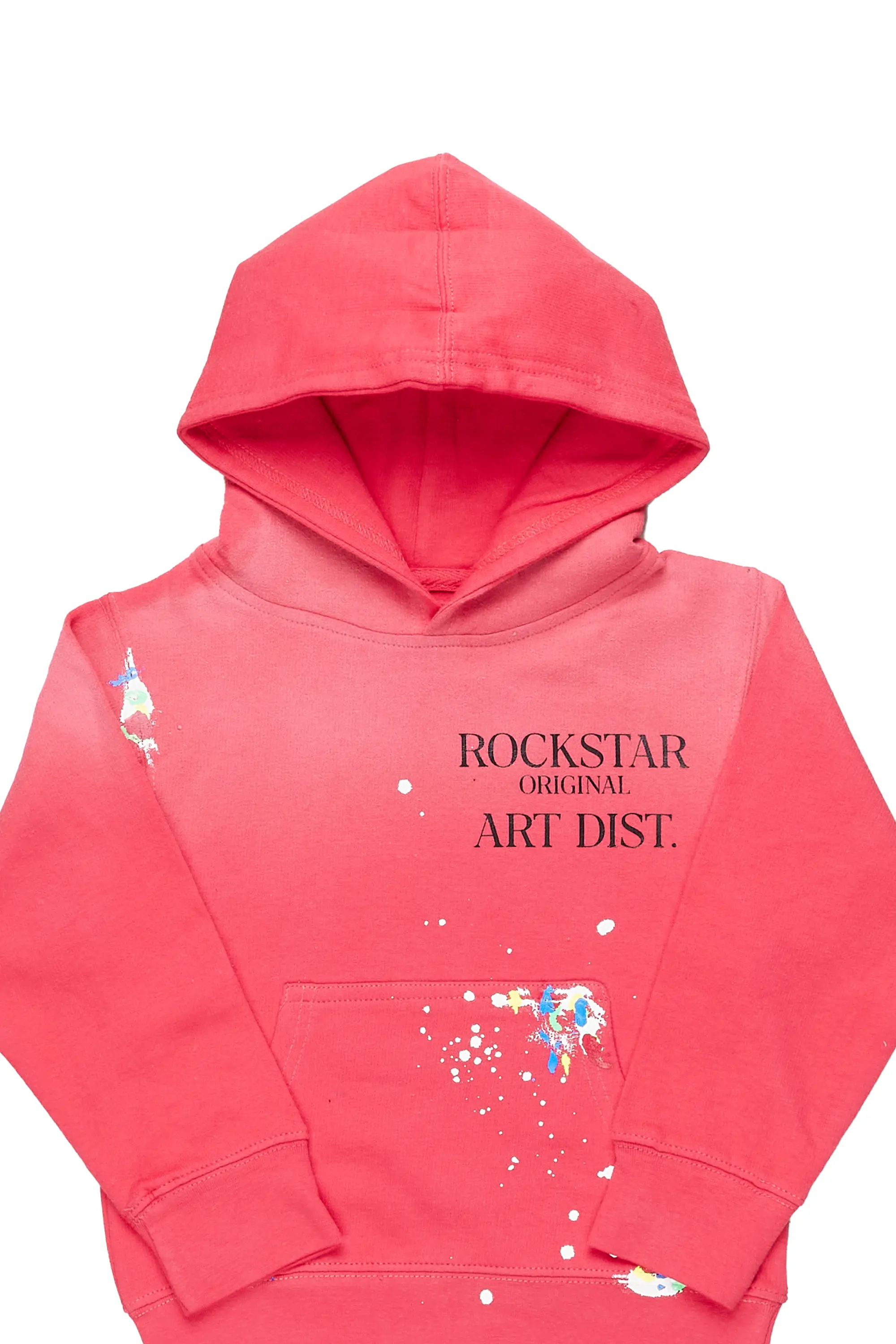 Girls Artie Fuchsia Graphic Hoodie - Image 2