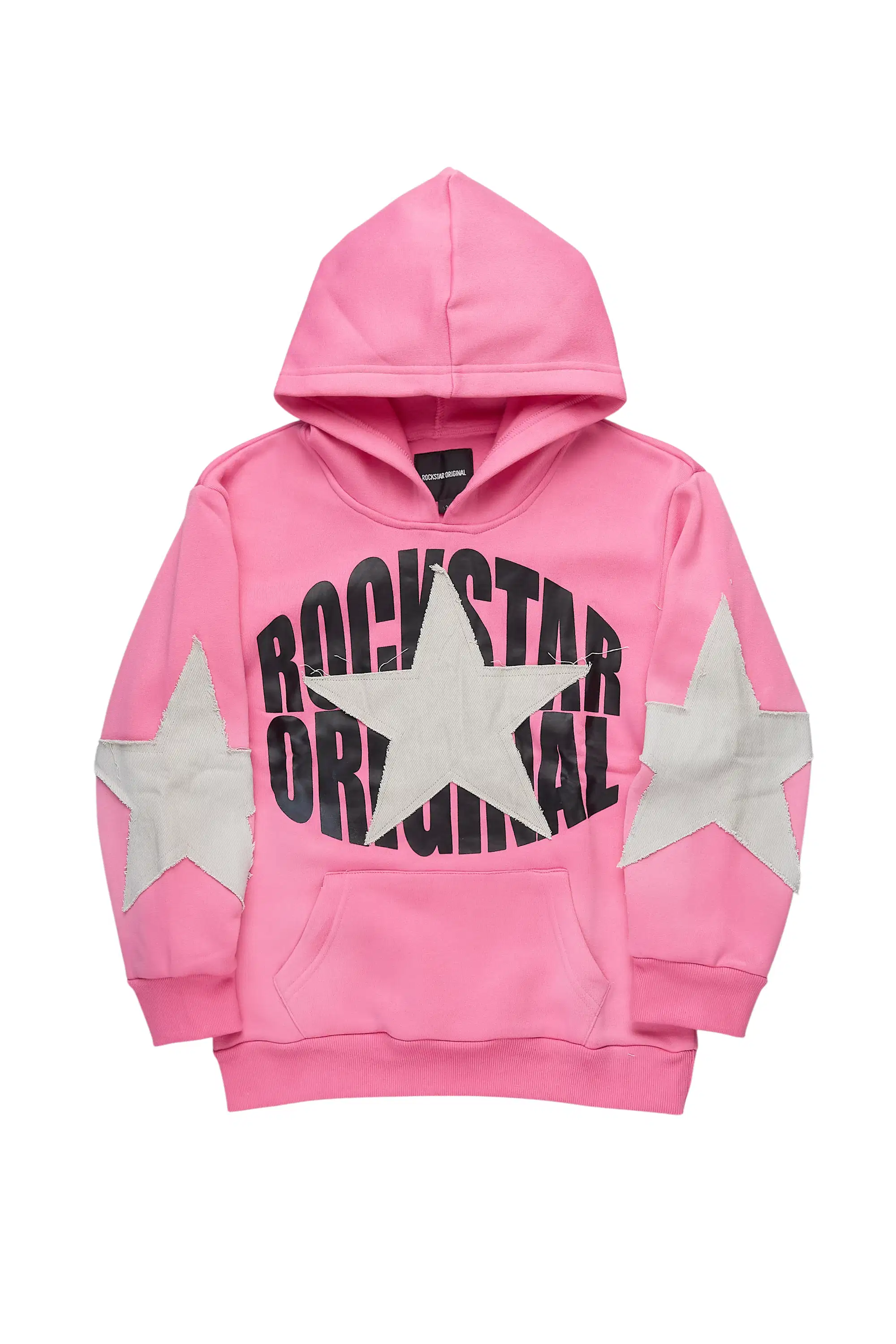 Girls Khaly Pink/Grey Graphic Hoodie - Image 2