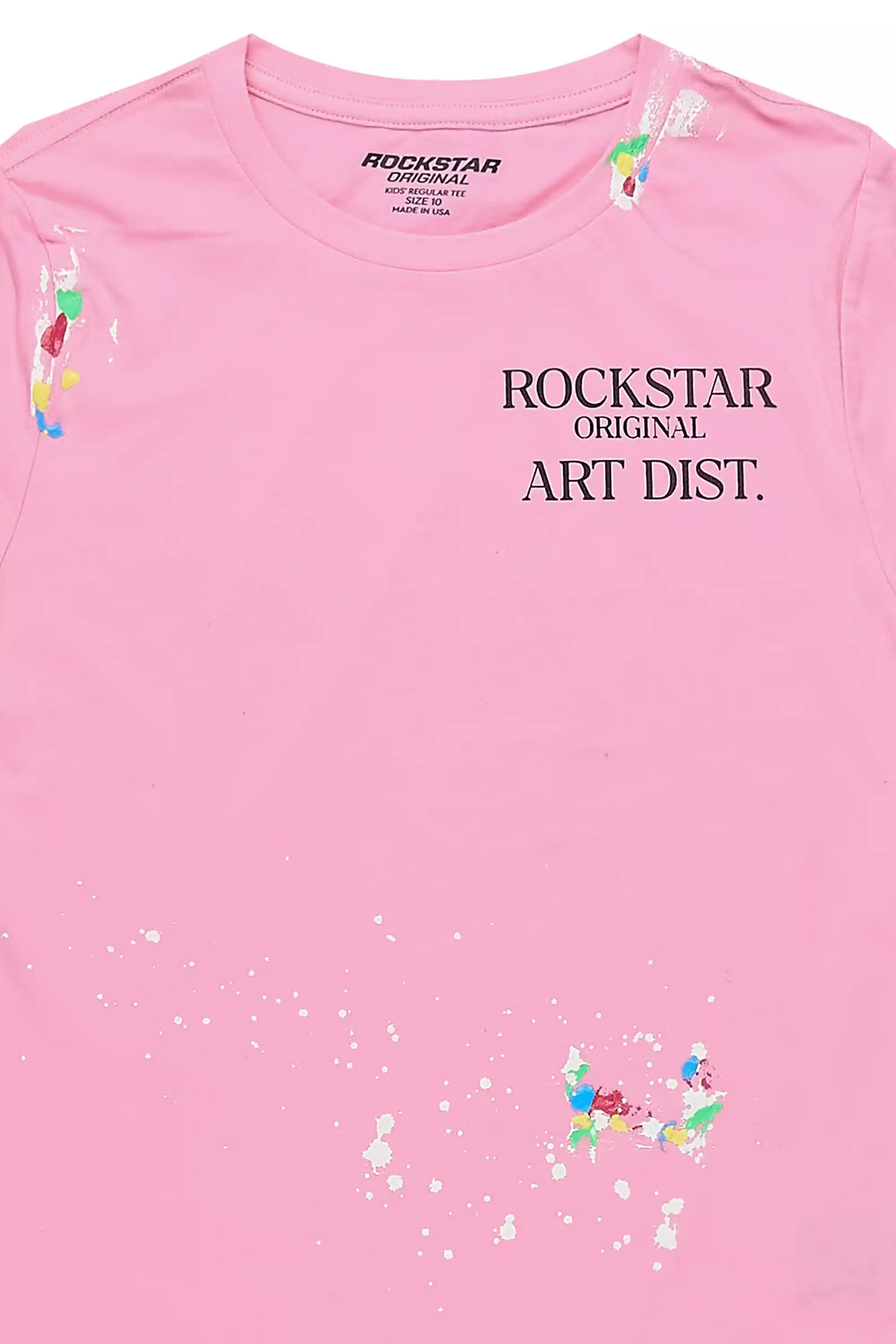 Girls Palmira Light Pink Graphic T-Shirt - Image 2