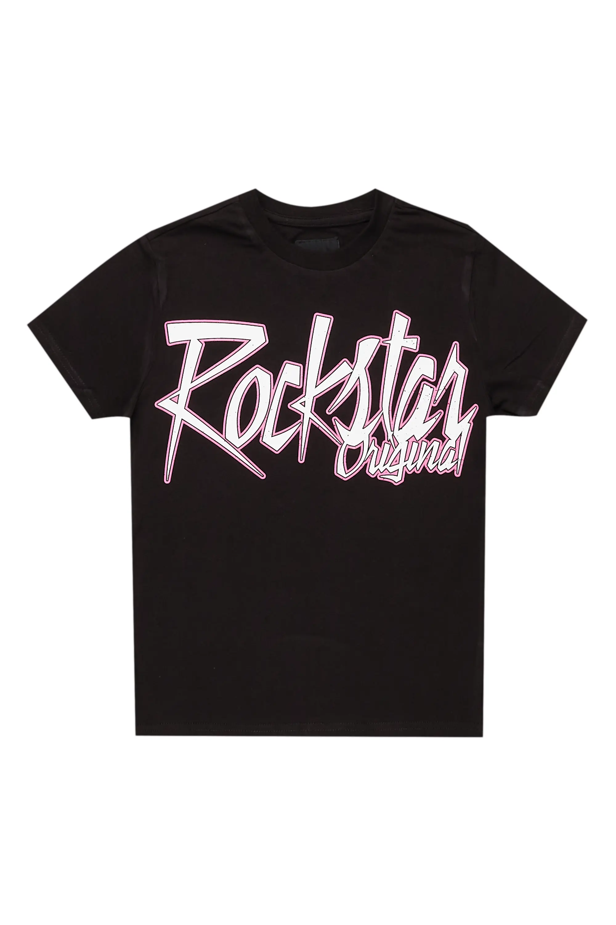 Girls Kalie Black Graphic T-Shirt - Image 2