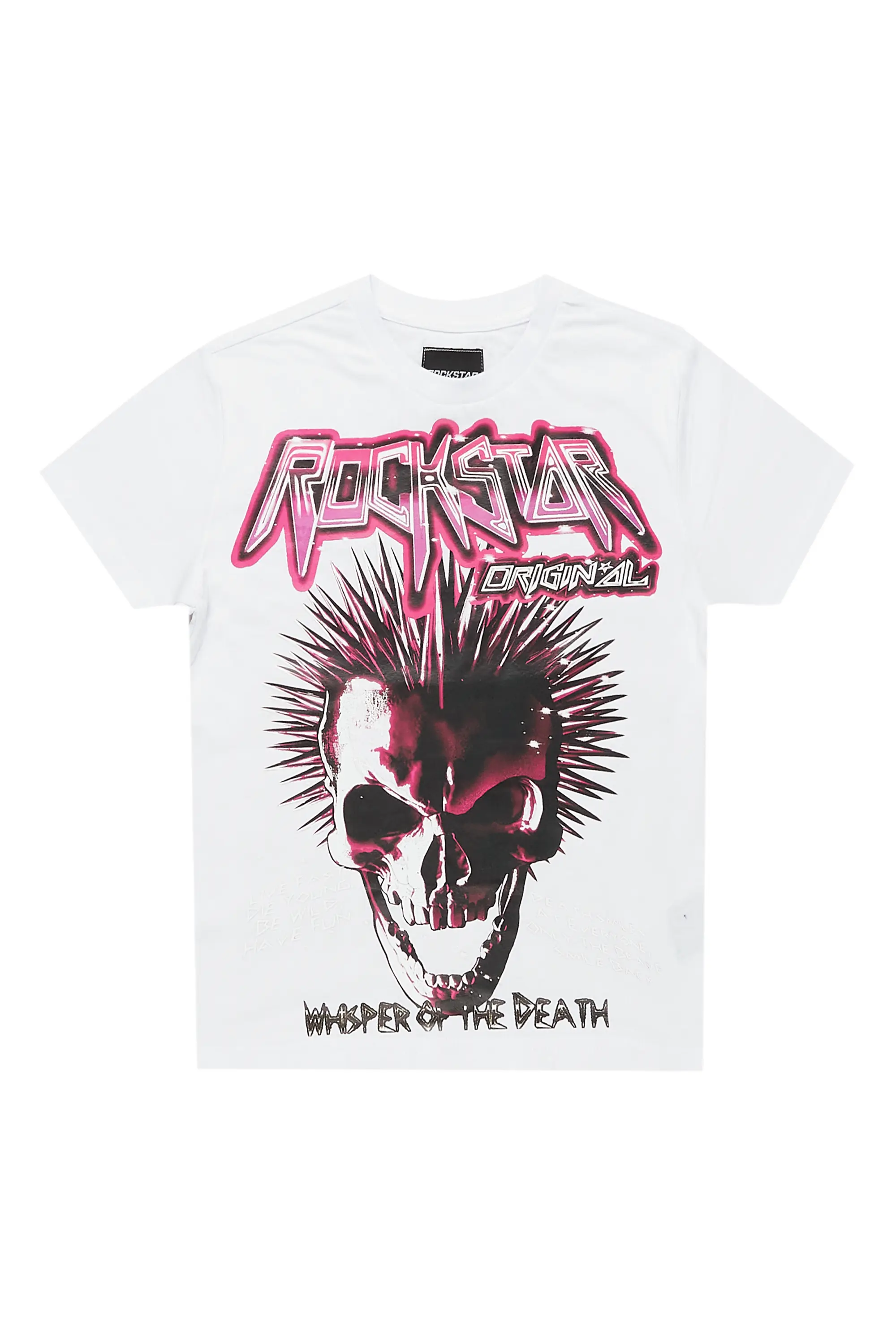 Girls Bastina White Graphic T-Shirt - Image 2