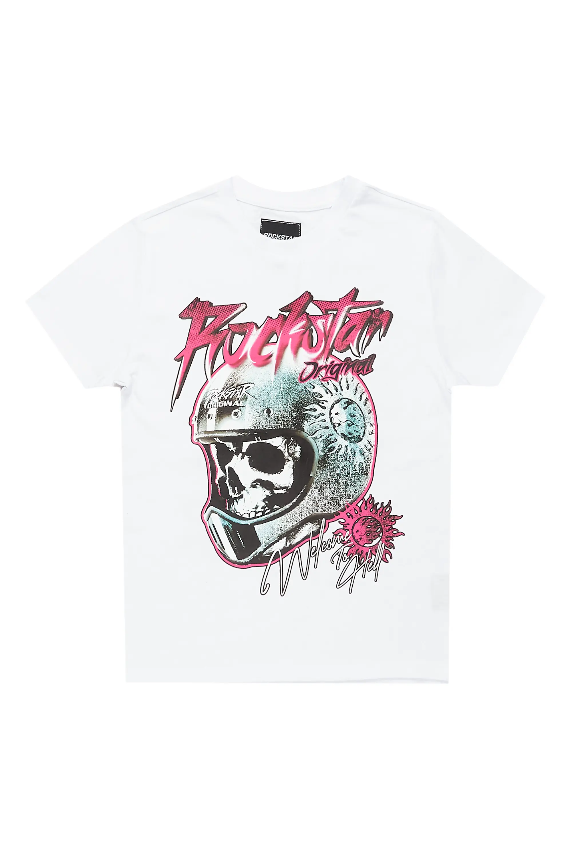 Girls Daija White Graphic T-Shirt - Image 2