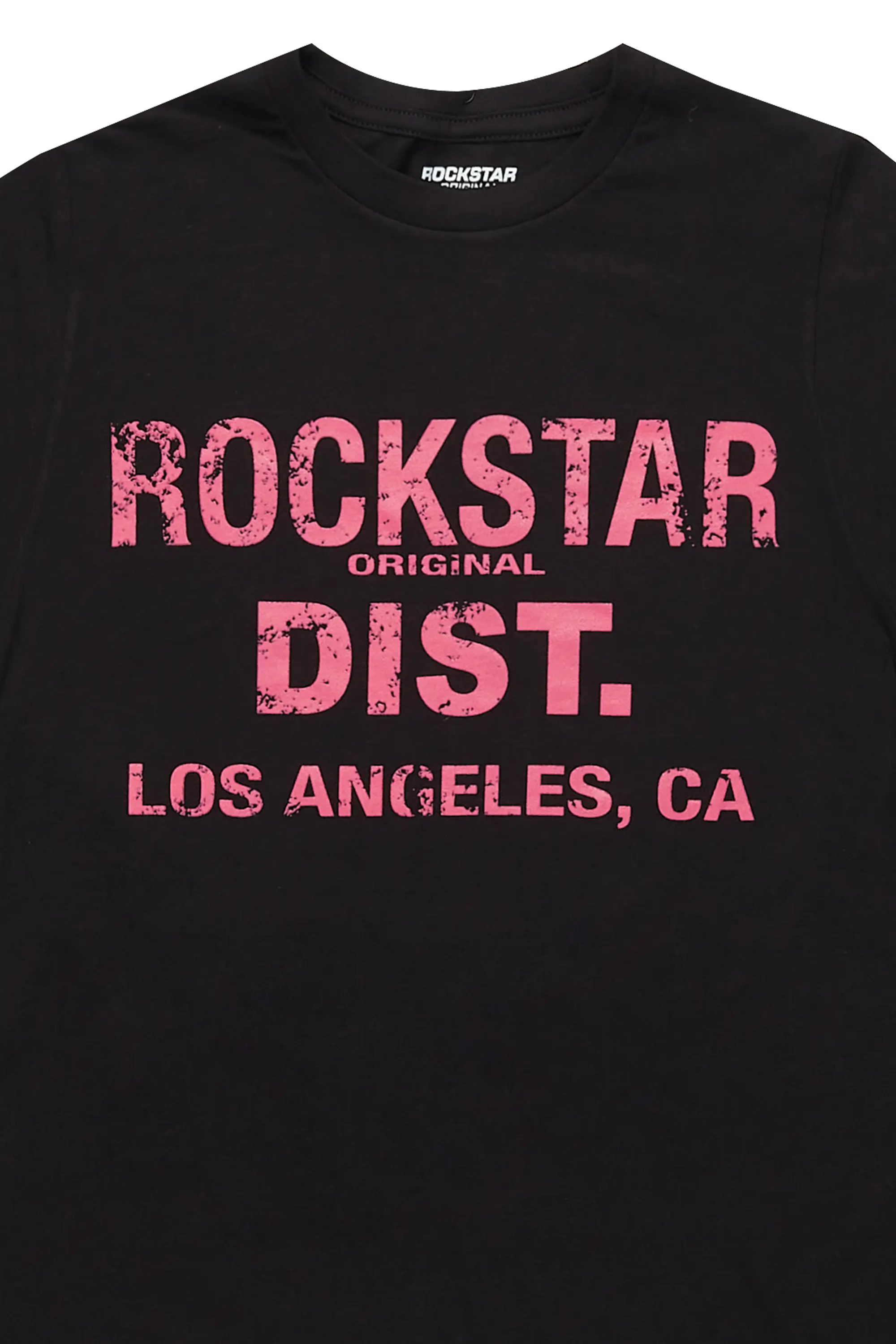 Girls Janny Black/Pink Graphic T-Shirt - Image 2