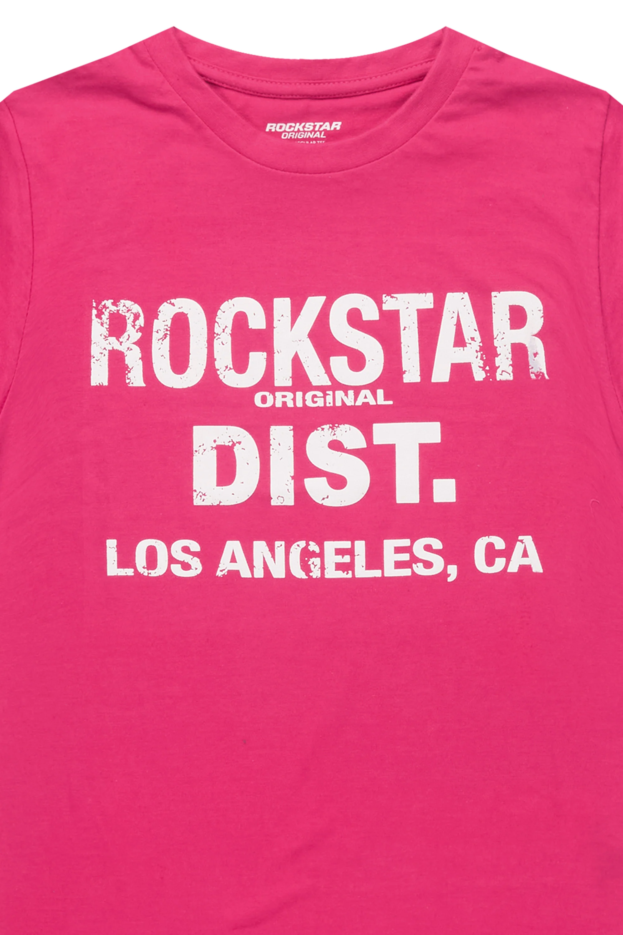 Girls Janny Fuchsia/White Graphic T-Shirt - Image 2