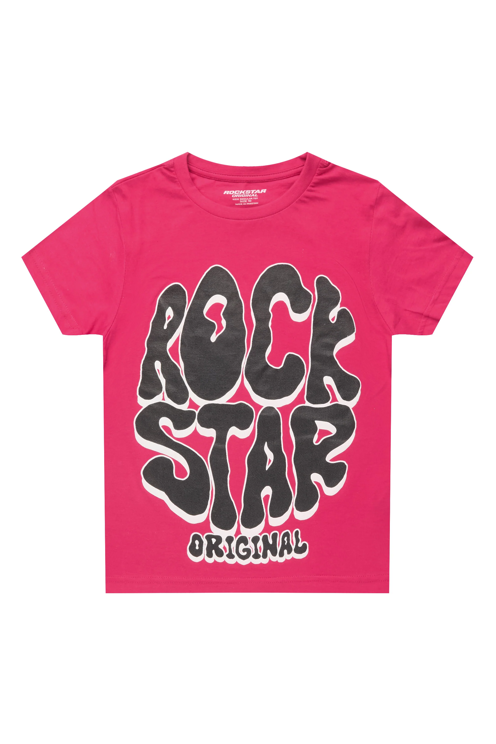 Girls Cassia Fuchsia/Black Graphic T-Shirt