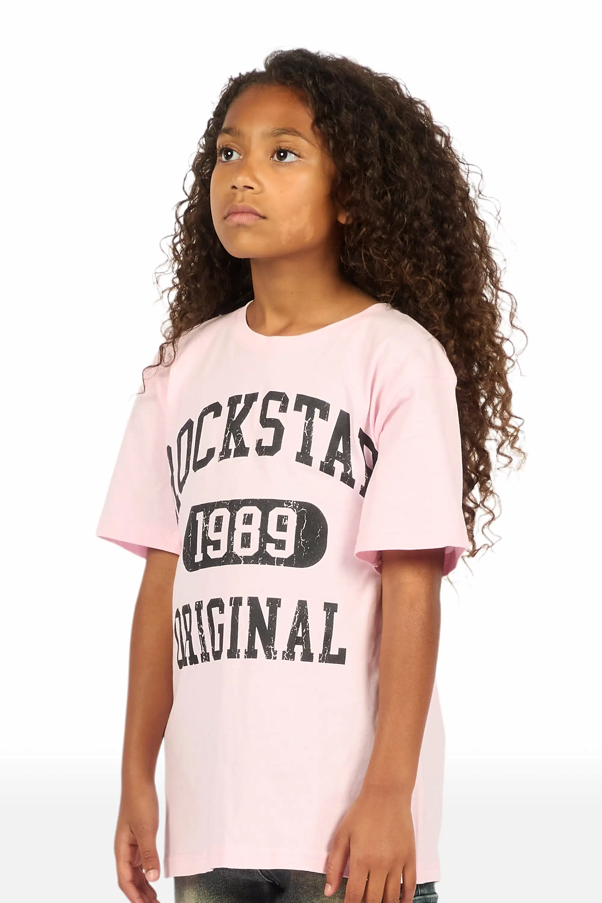Girls Members Pink/Black Graphic T-Shirt - Image 4