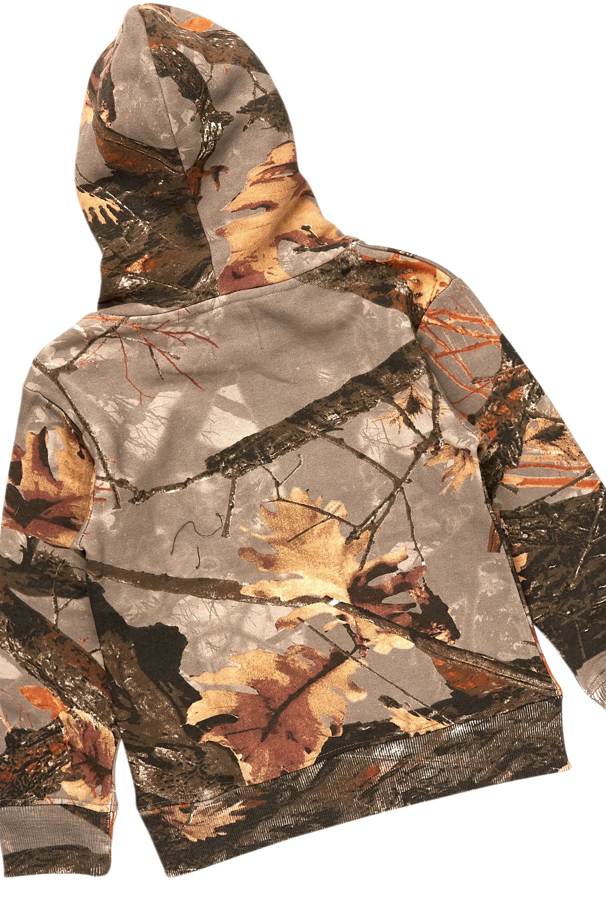 Girls Tabby Beige Graphic Stacked Flare Track Set - Image 3