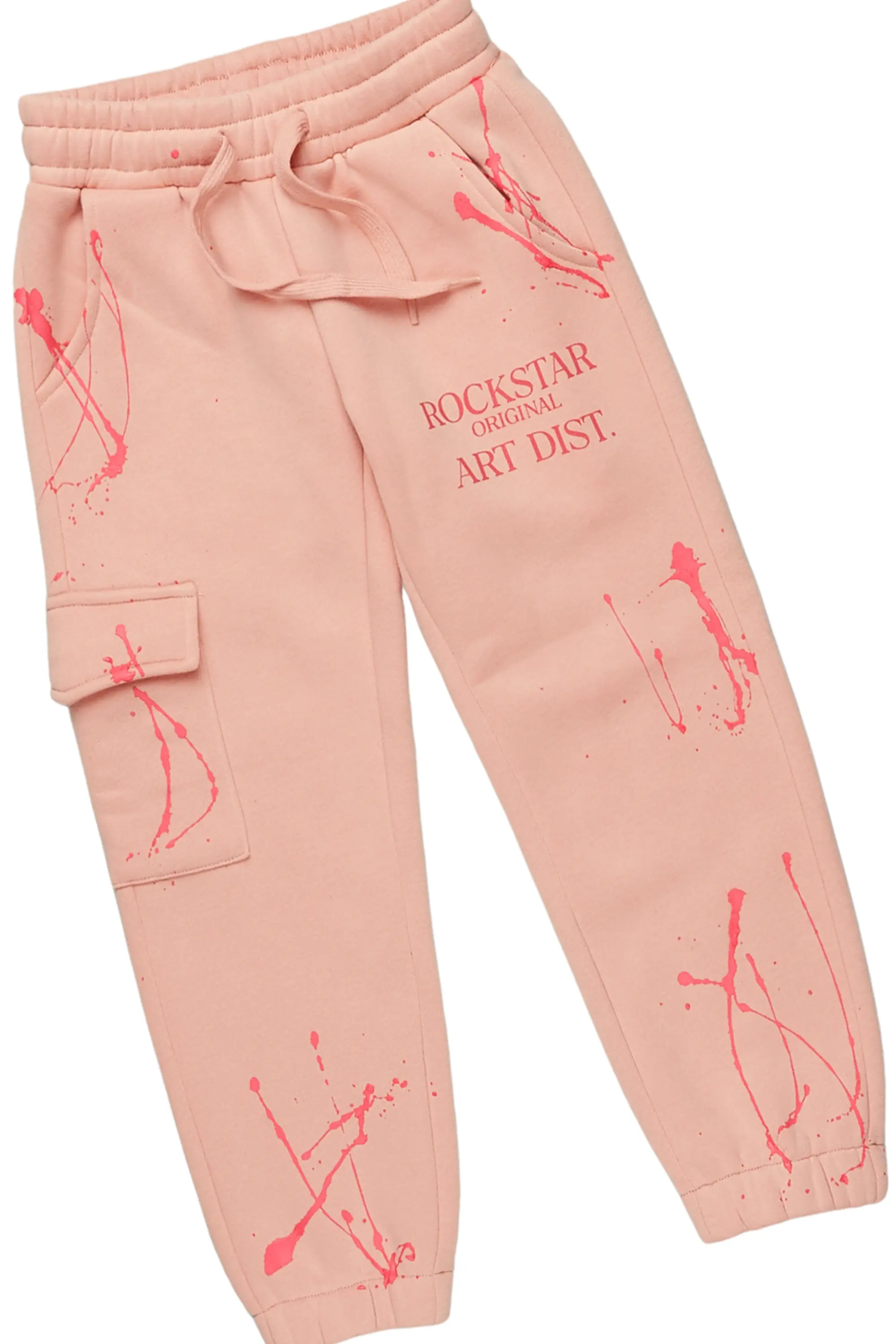 Girls Bass Blush Zip Up Hoodie Pant Set - Image 8