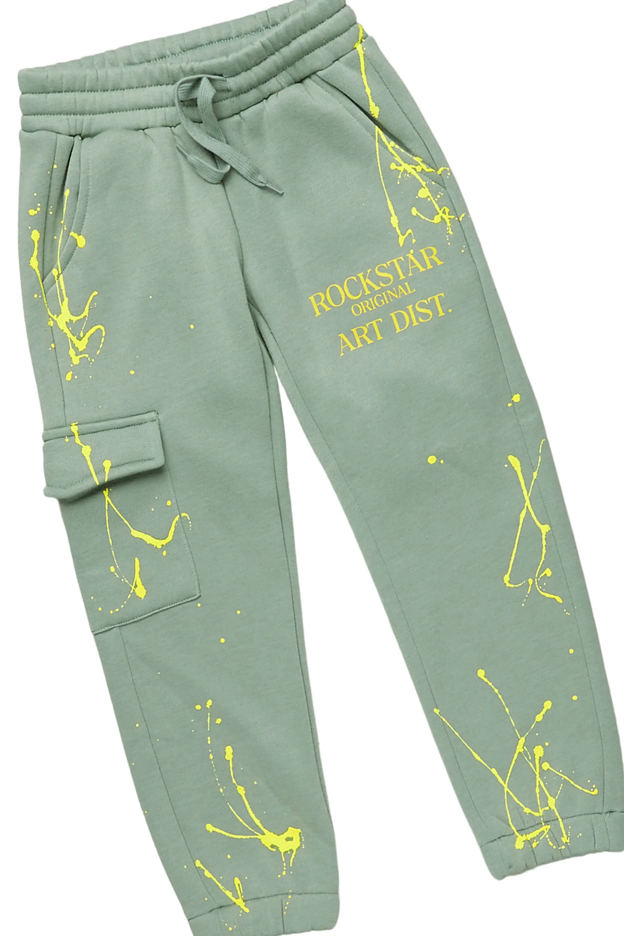 Girls Bass Sage Zip Up Hoodie Pant Set - Image 6