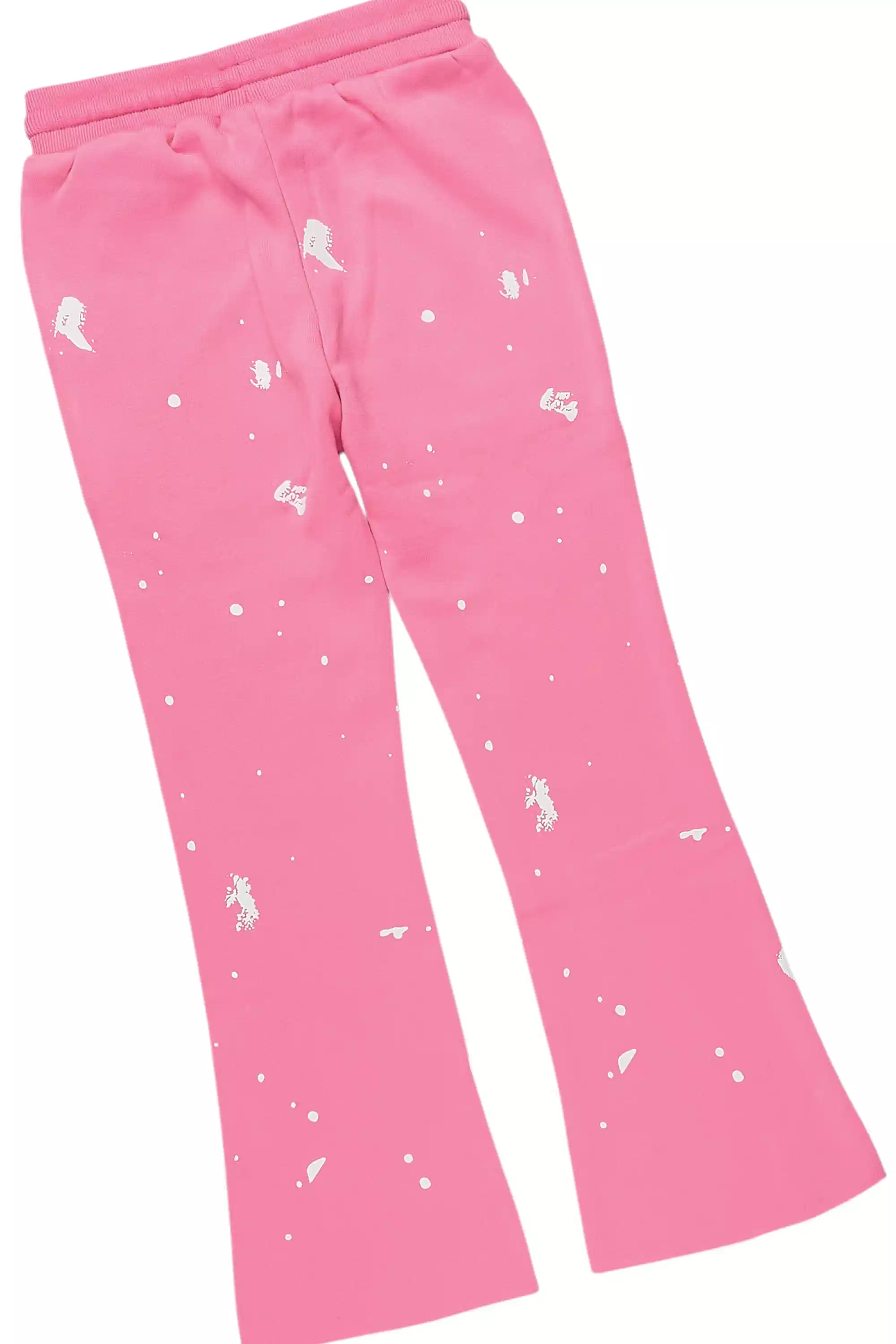 Girls Halloway Bubblegum Zip Up Stacked Flare Track Set - Image 5
