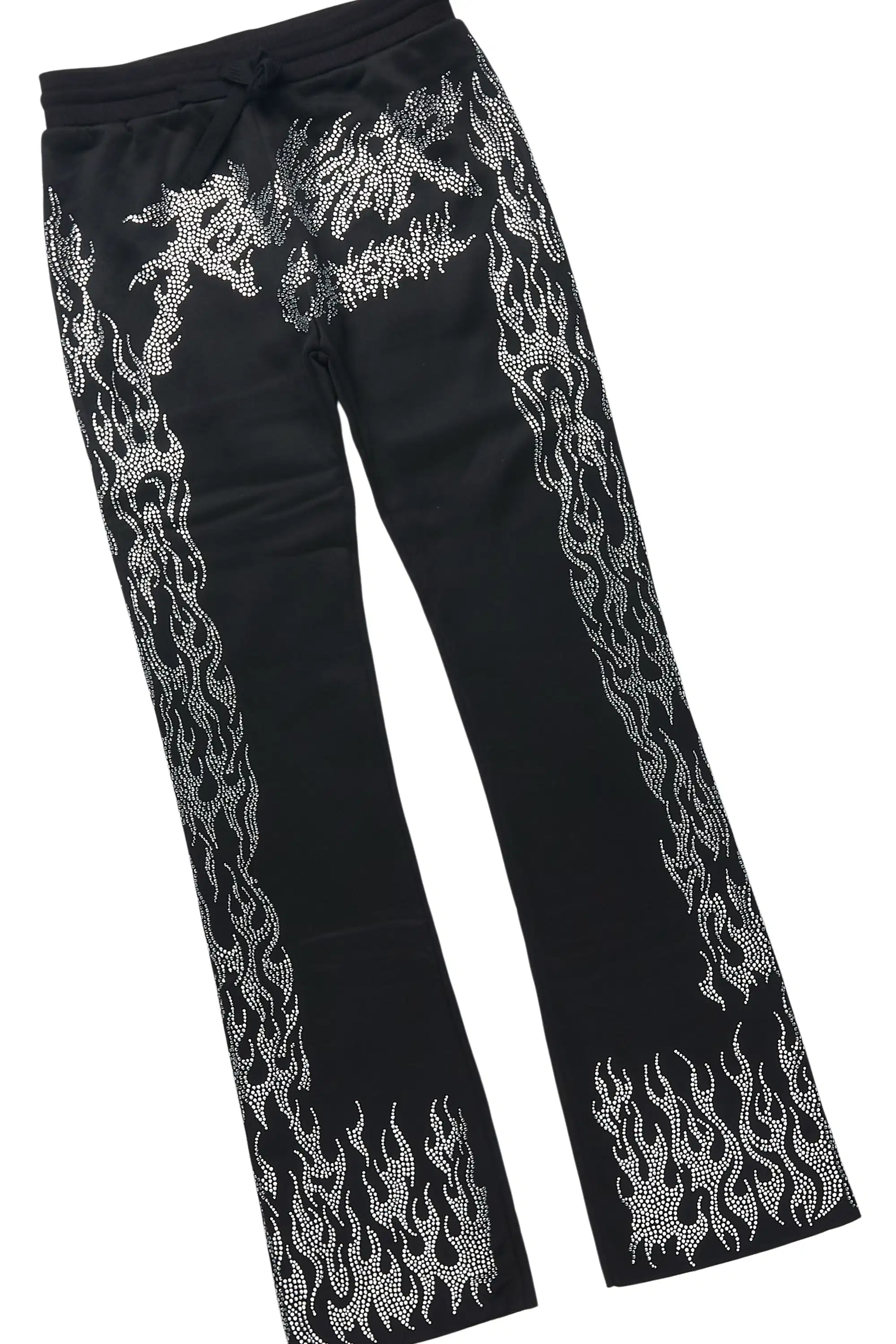 Girls Alaena 2.0 Black Rhinestone Stacked Track Set - Image 3