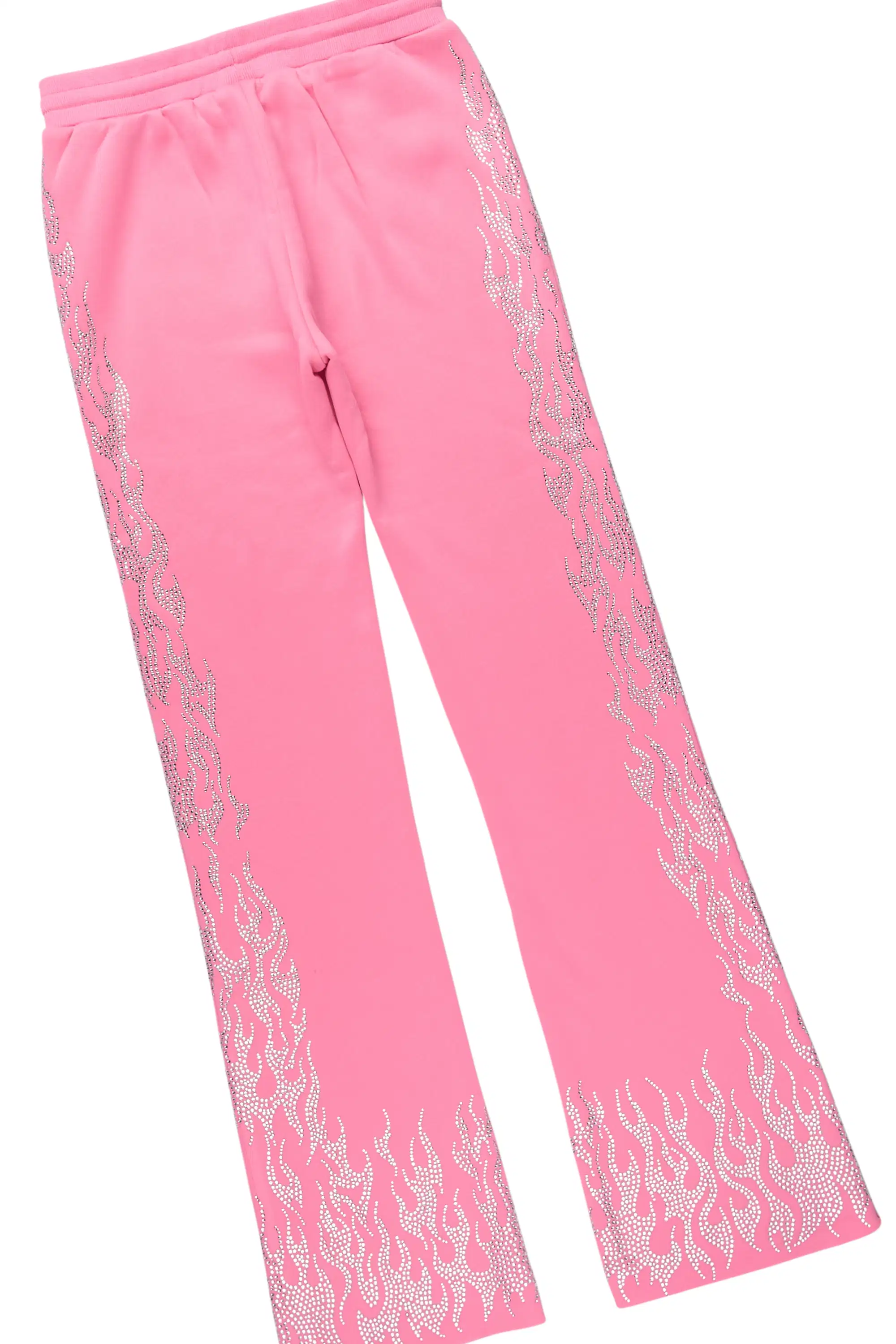 Girls Alaena 2.0 Pink Rhinestone Stacked Track Set - Image 10