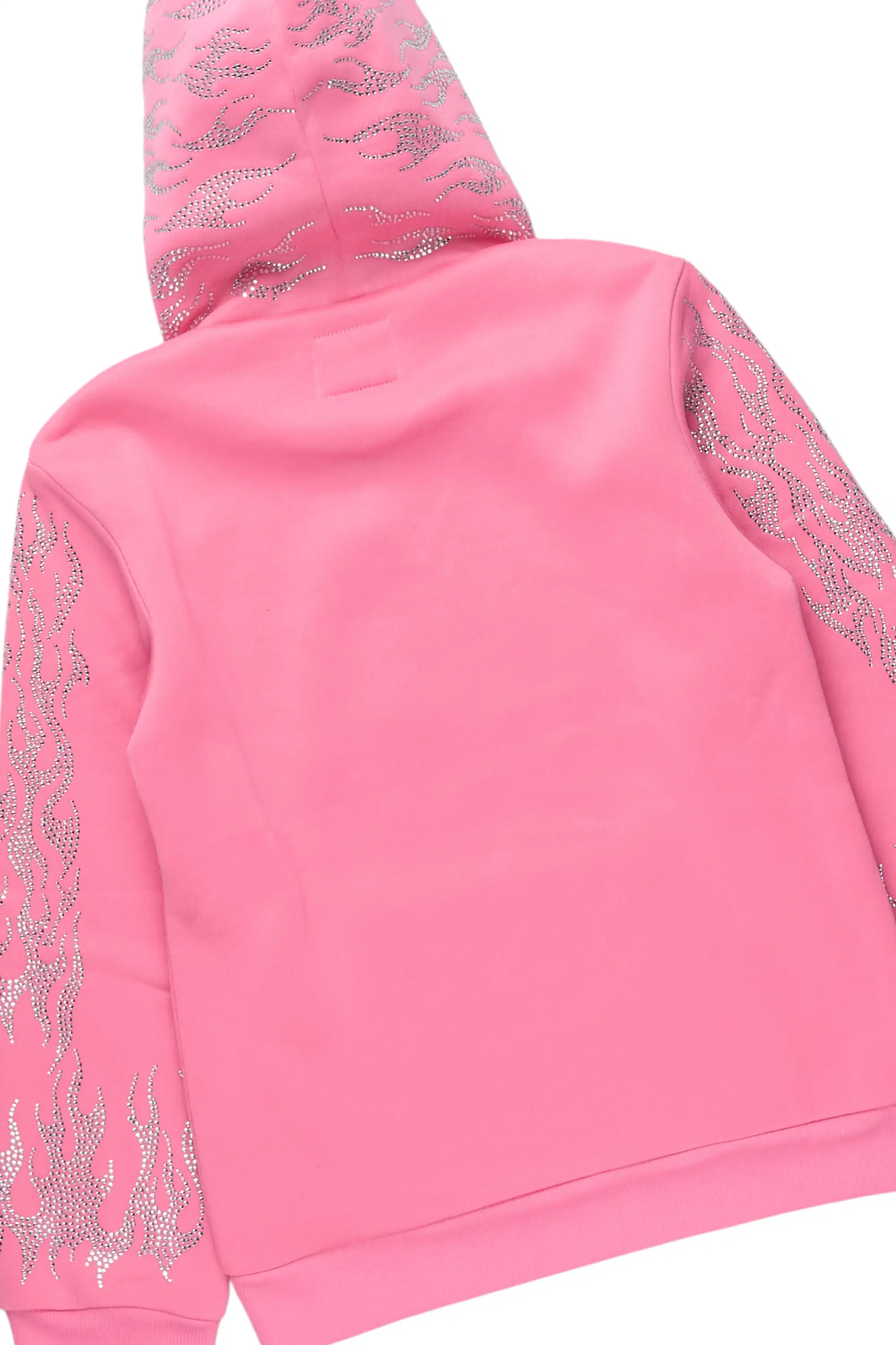 Girls Alaena 2.0 Pink Rhinestone Stacked Track Set - Image 8