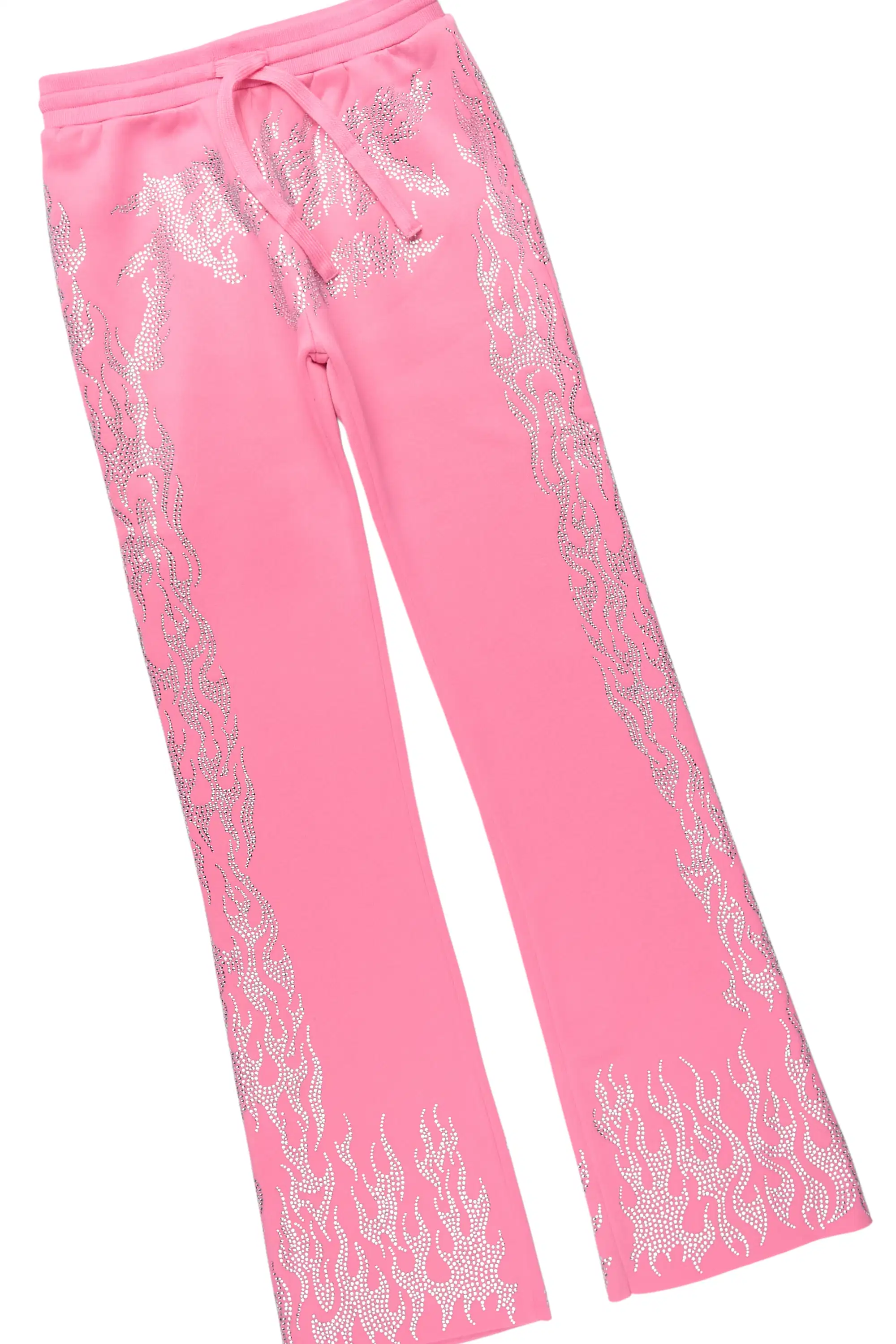 Girls Alaena 2.0 Pink Rhinestone Stacked Track Set - Image 9