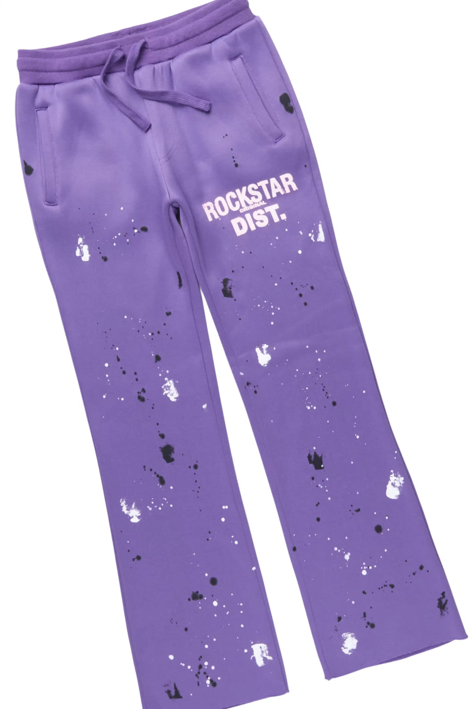 Girls Scatie 2.0 Purple Hoodie/Stacked Flare Track Set - Image 3