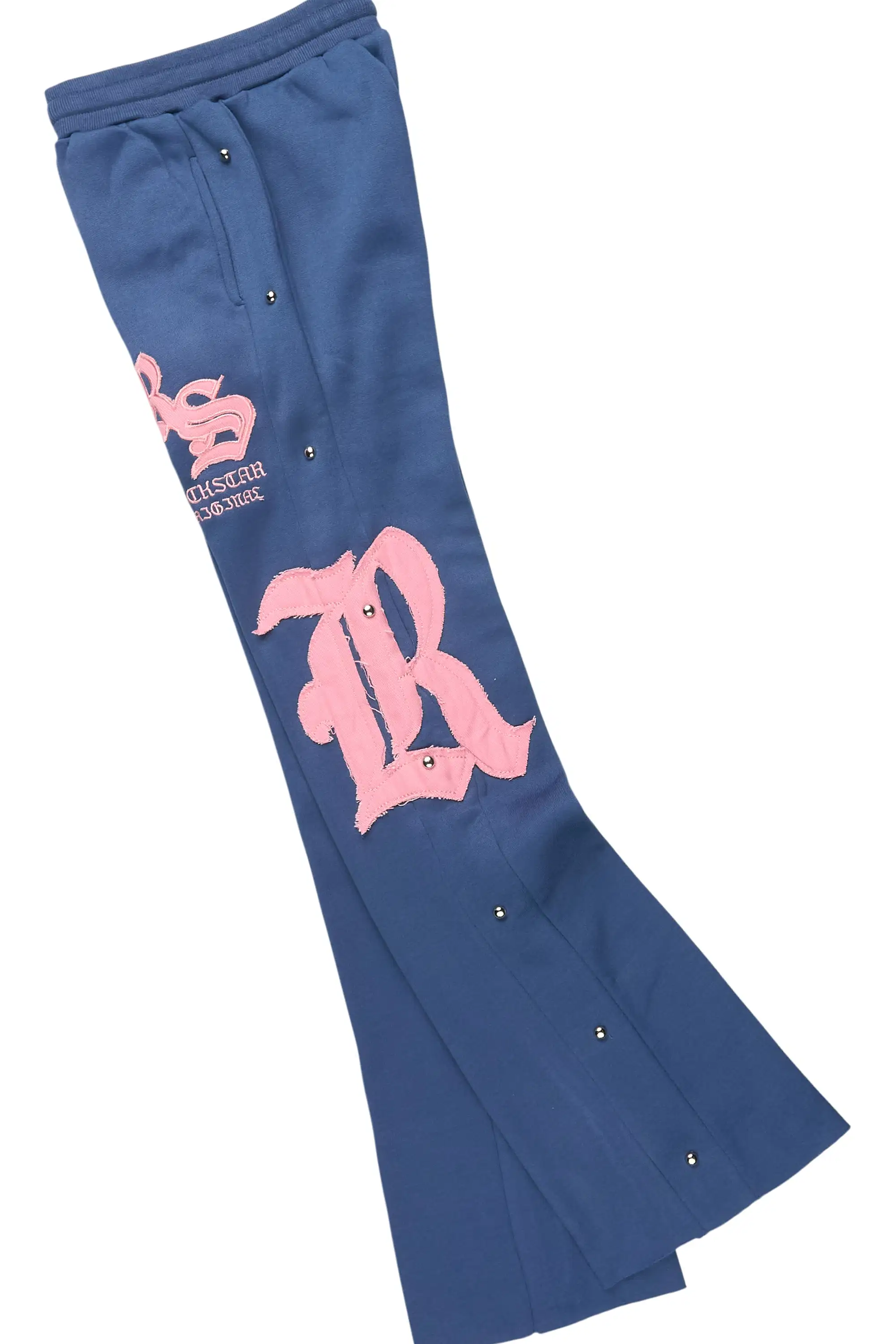 Girls Shironda Navy/Pink Stacked Track Set - Image 8