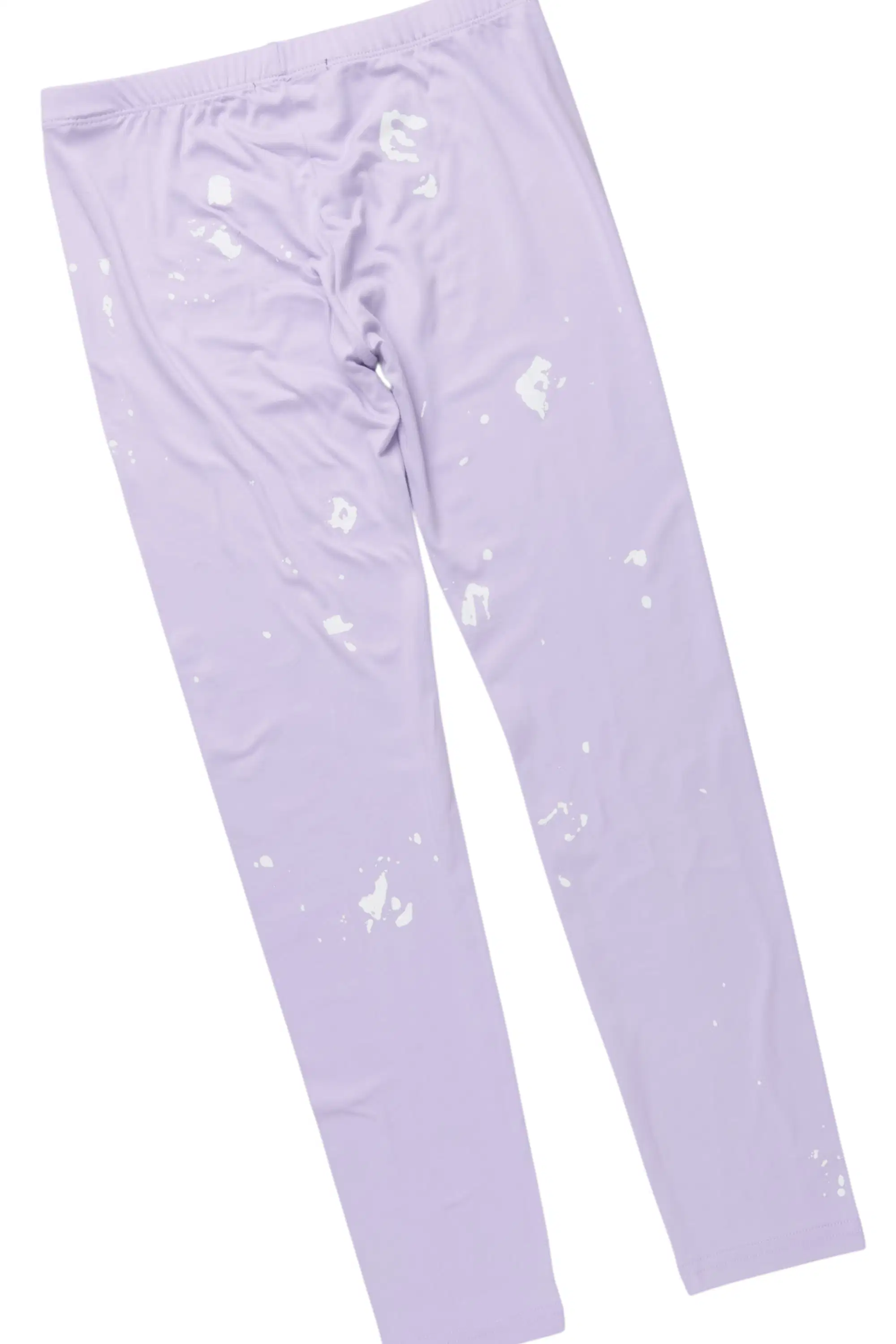 Girls Living For It Lavender Long Sleeve Lounge Set - Image 9