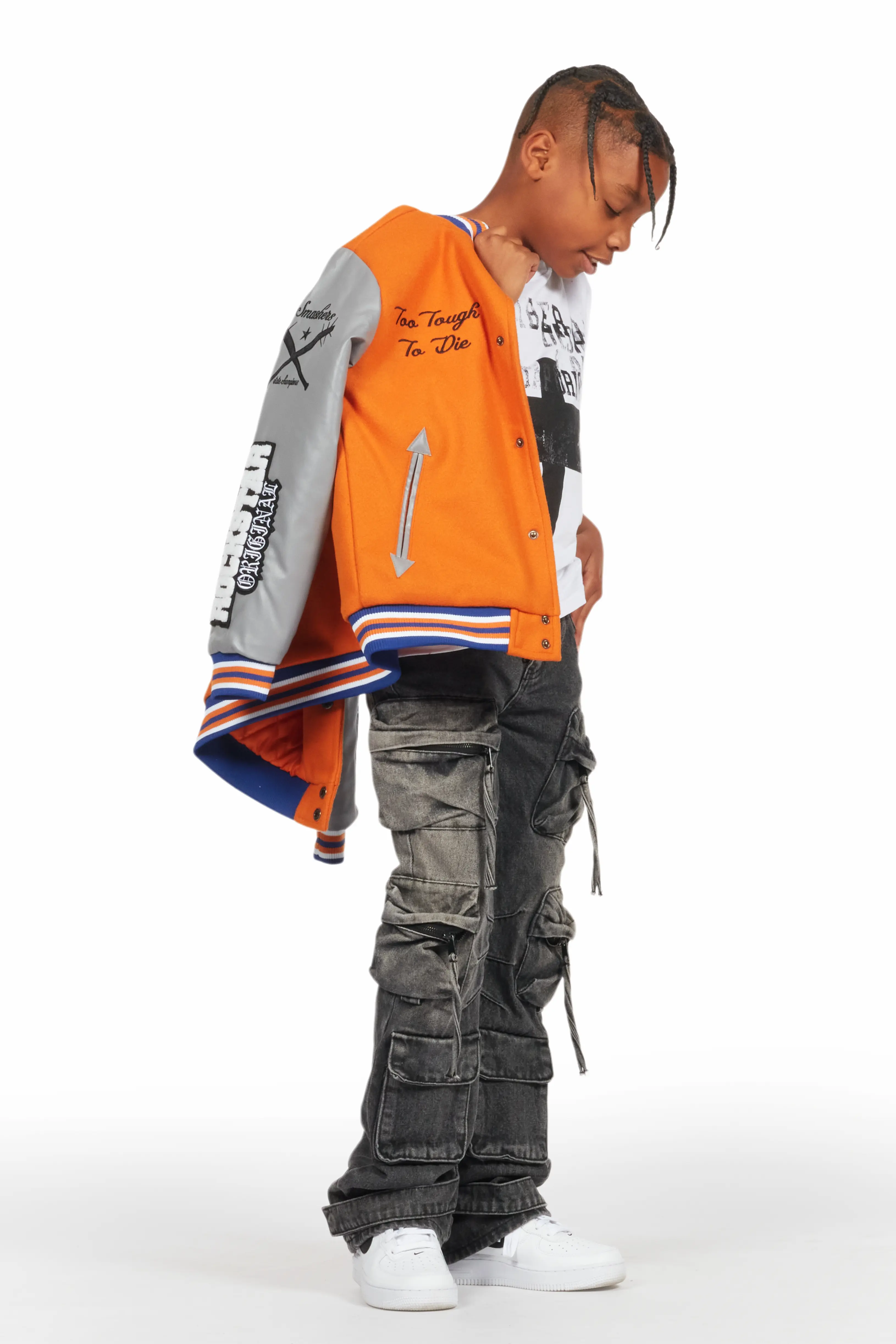 Boys Lenz Black Baggy Fit Jean - Image 7