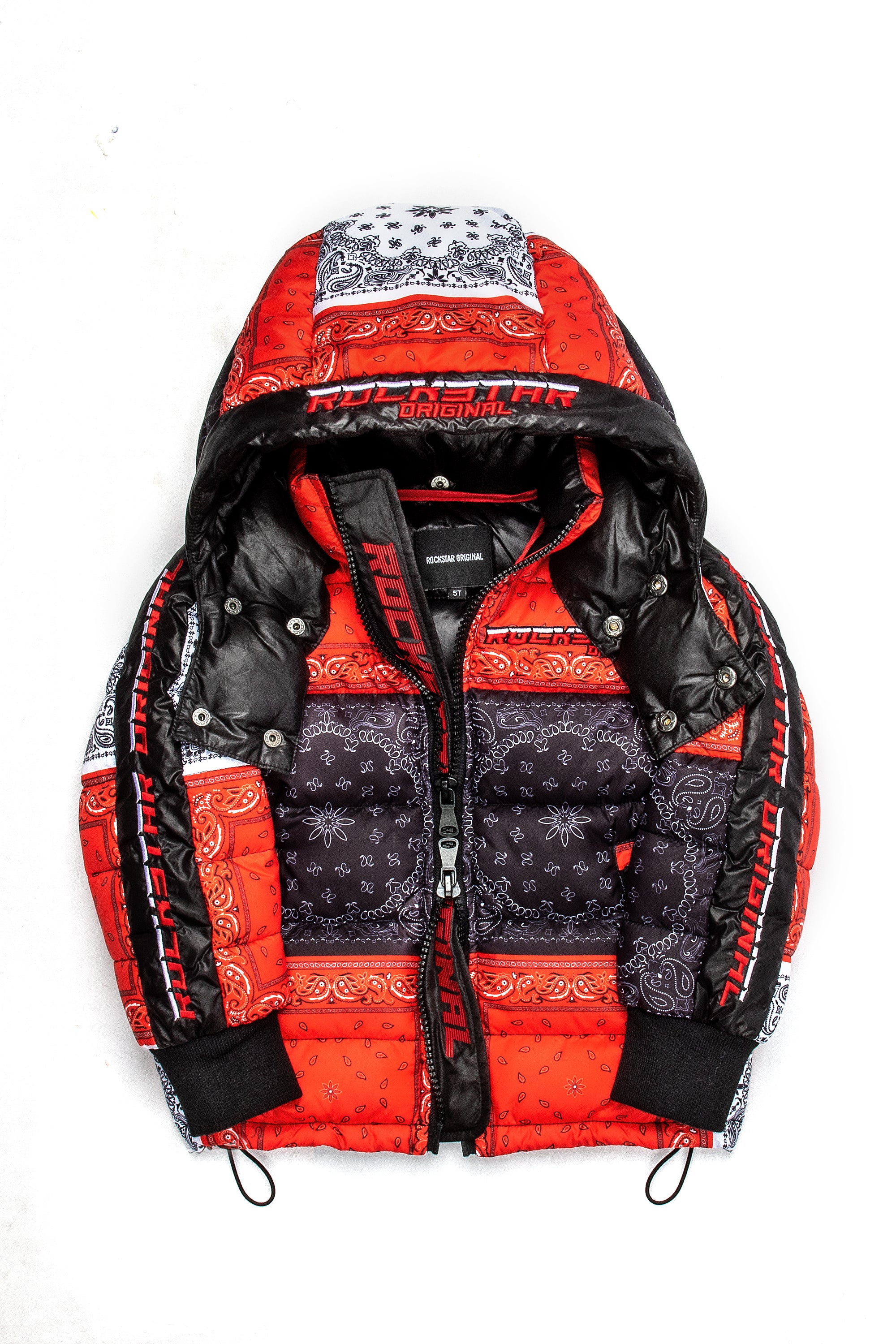 Kids Kyro Puffer Jacket-Red - Image 2