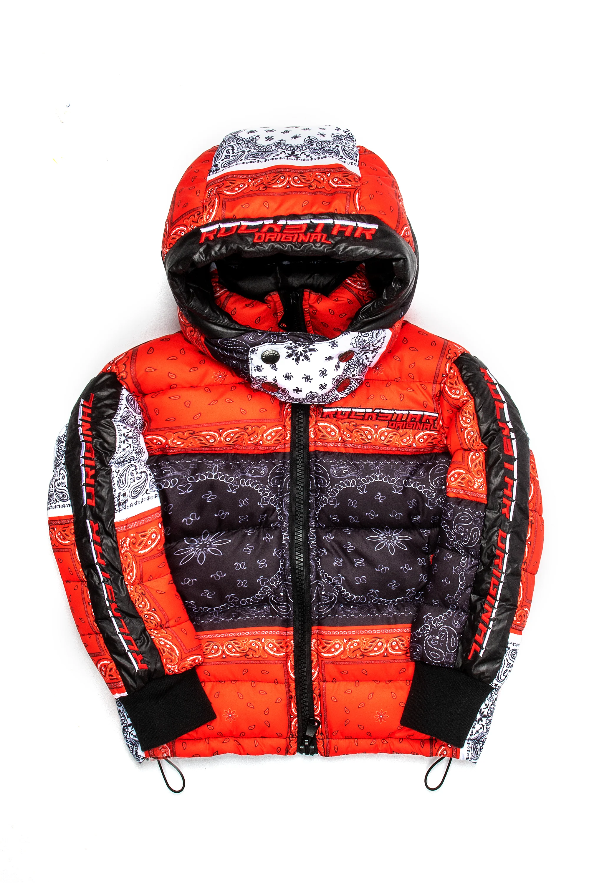 Kids Kyro Puffer Jacket-Red - Image 7