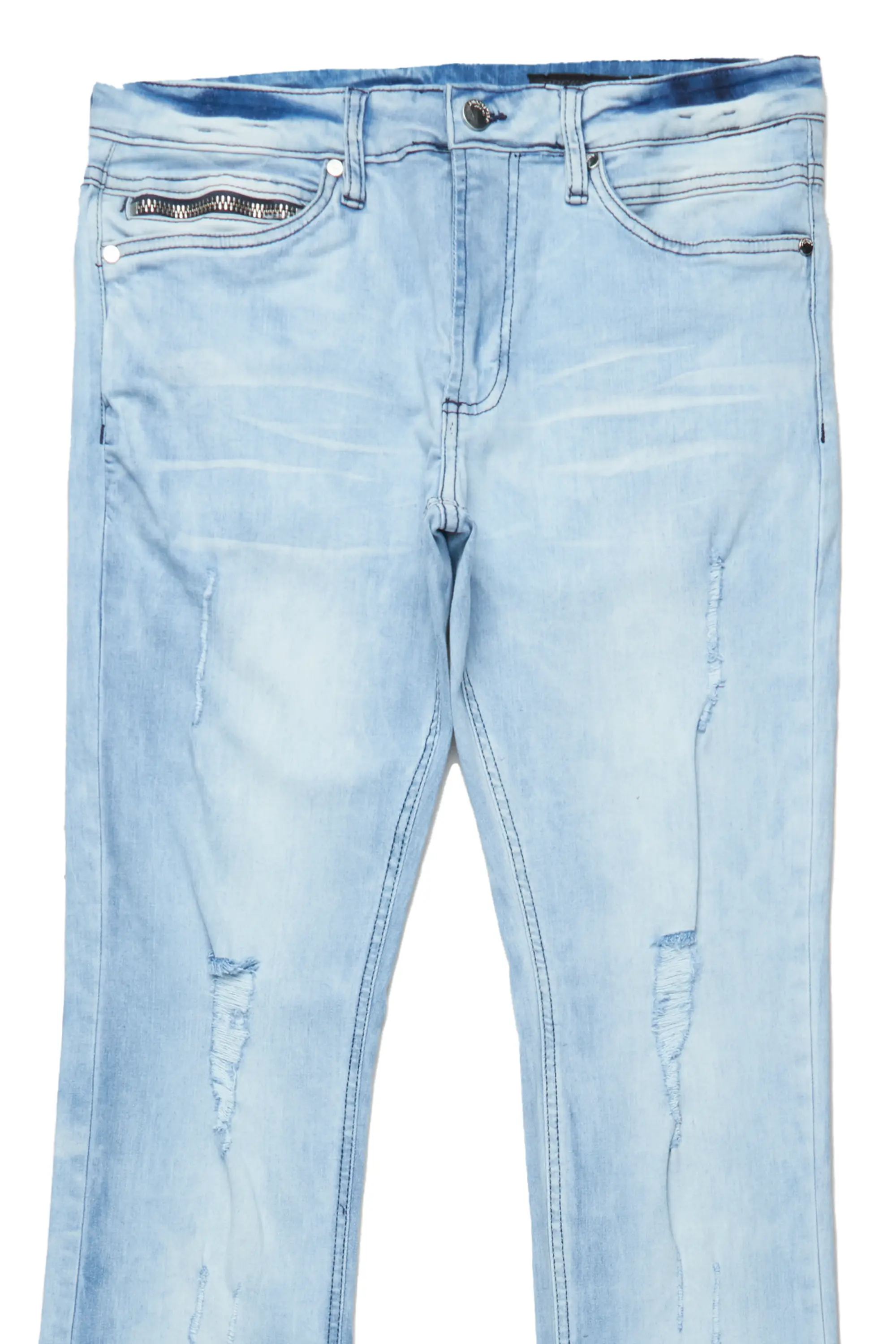 Dag Blue Super Stacked Flare Jean - Image 2