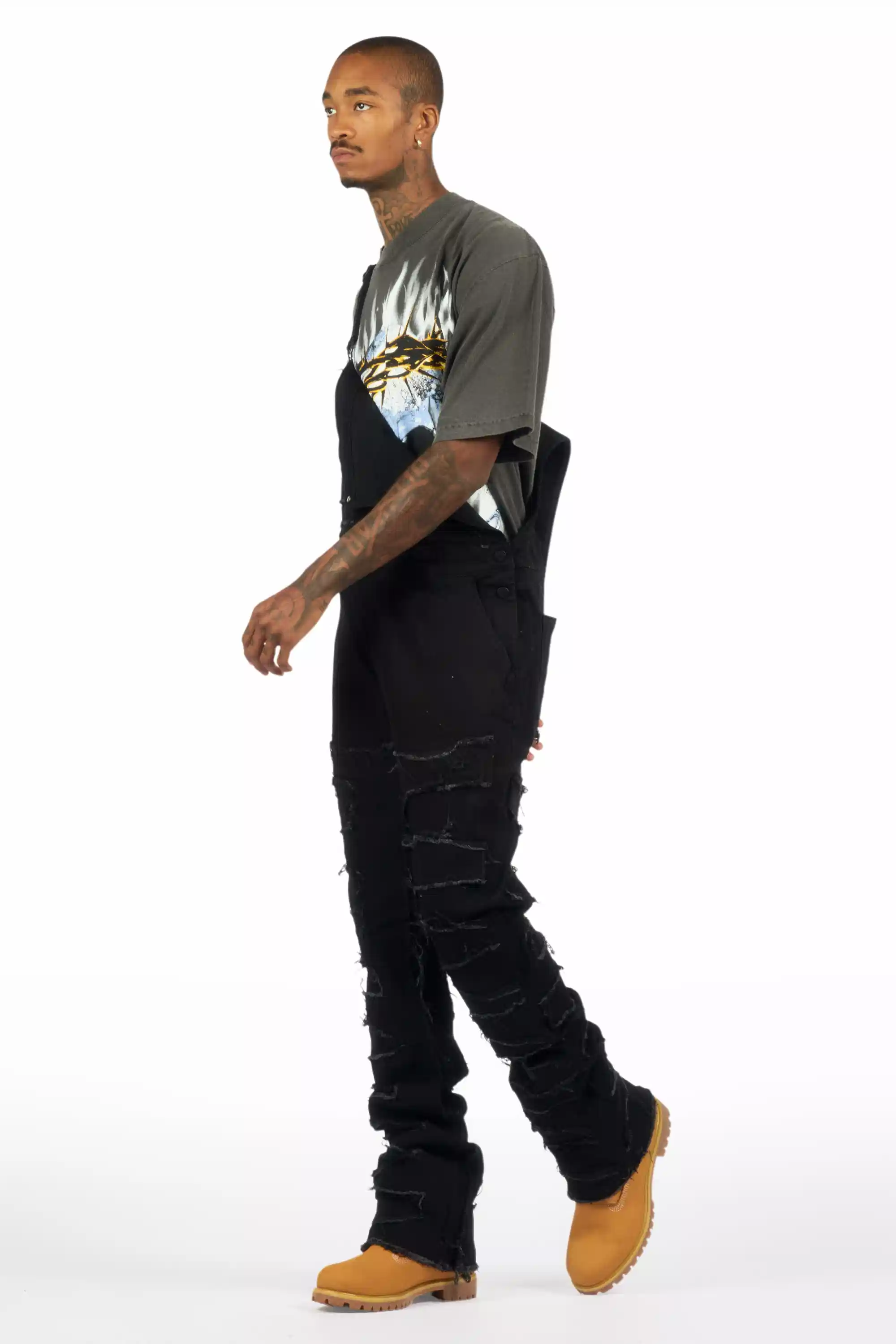 Alfie Black Denim Overall - Image 9