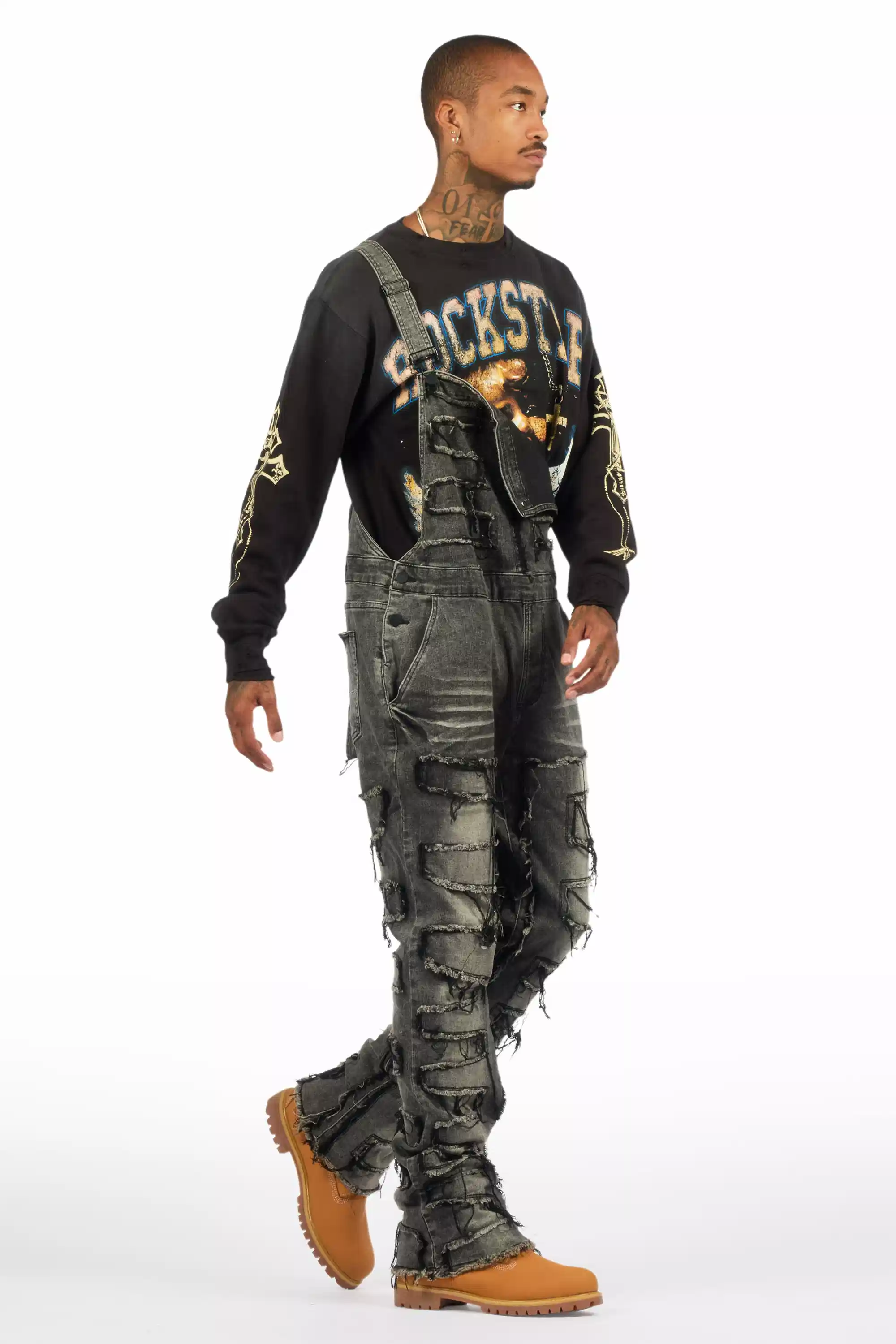 Alfie Grey Denim Overall - Image 6