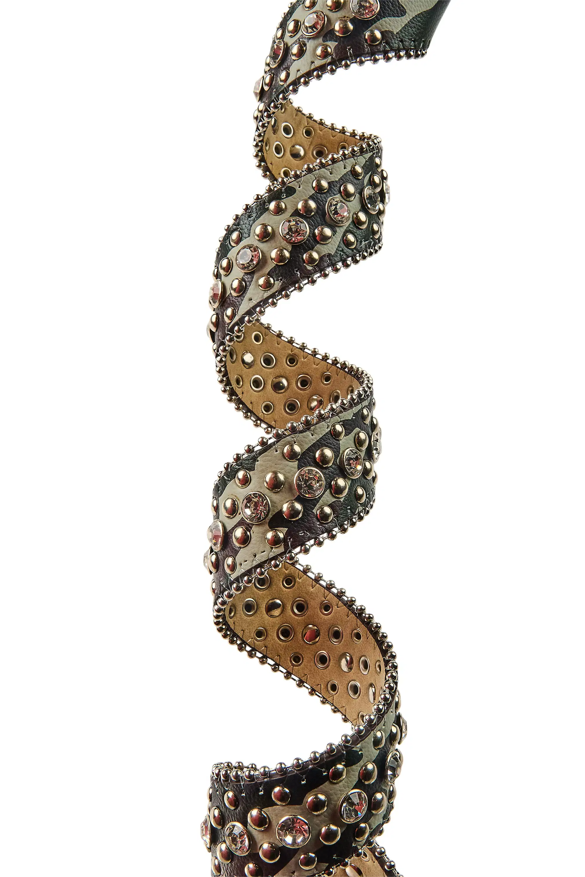 Elm Camo Rhinestones Rockstar Logo Belt - Image 2