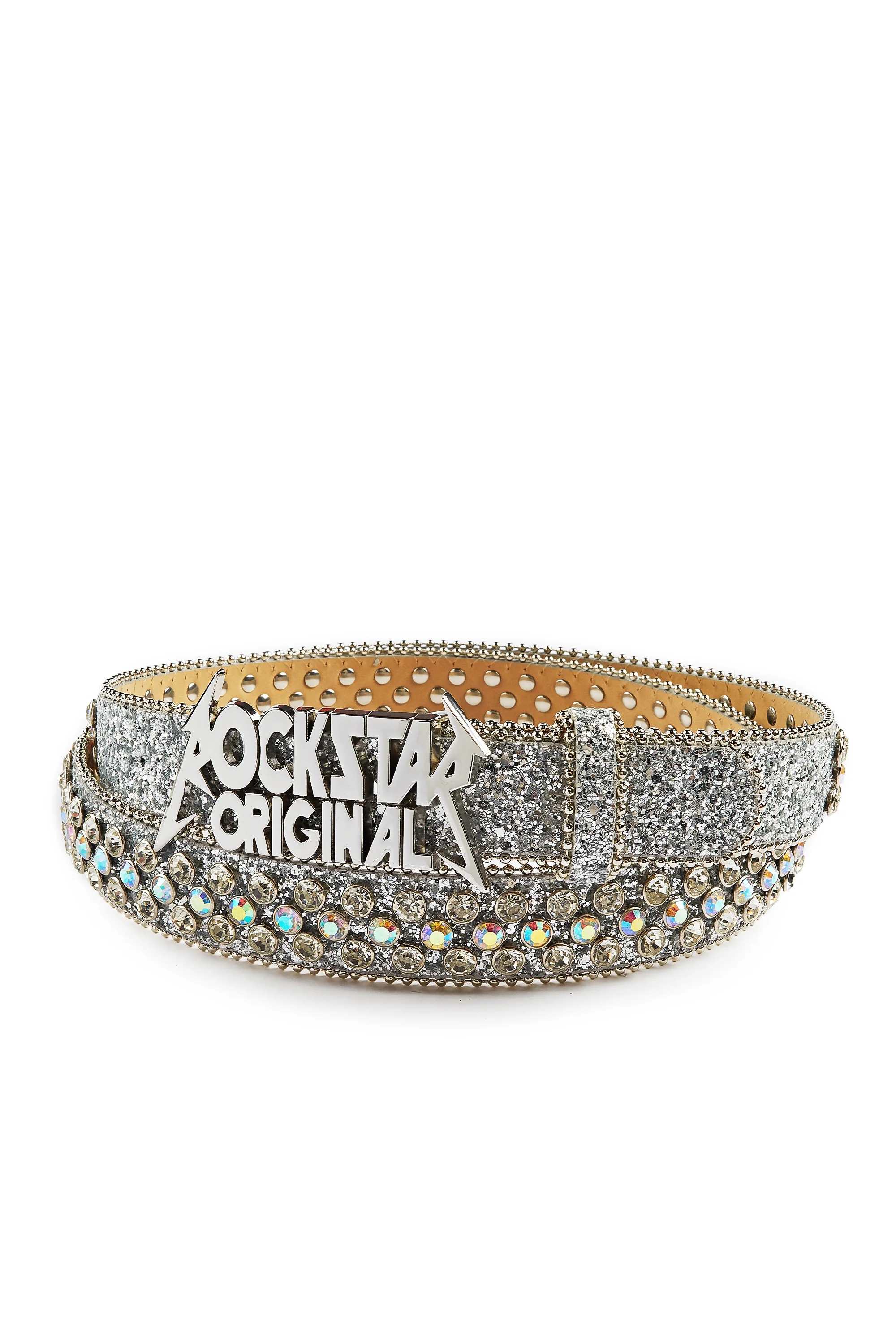 SILAS ROCKSTAR LOGO BELT-SILVER