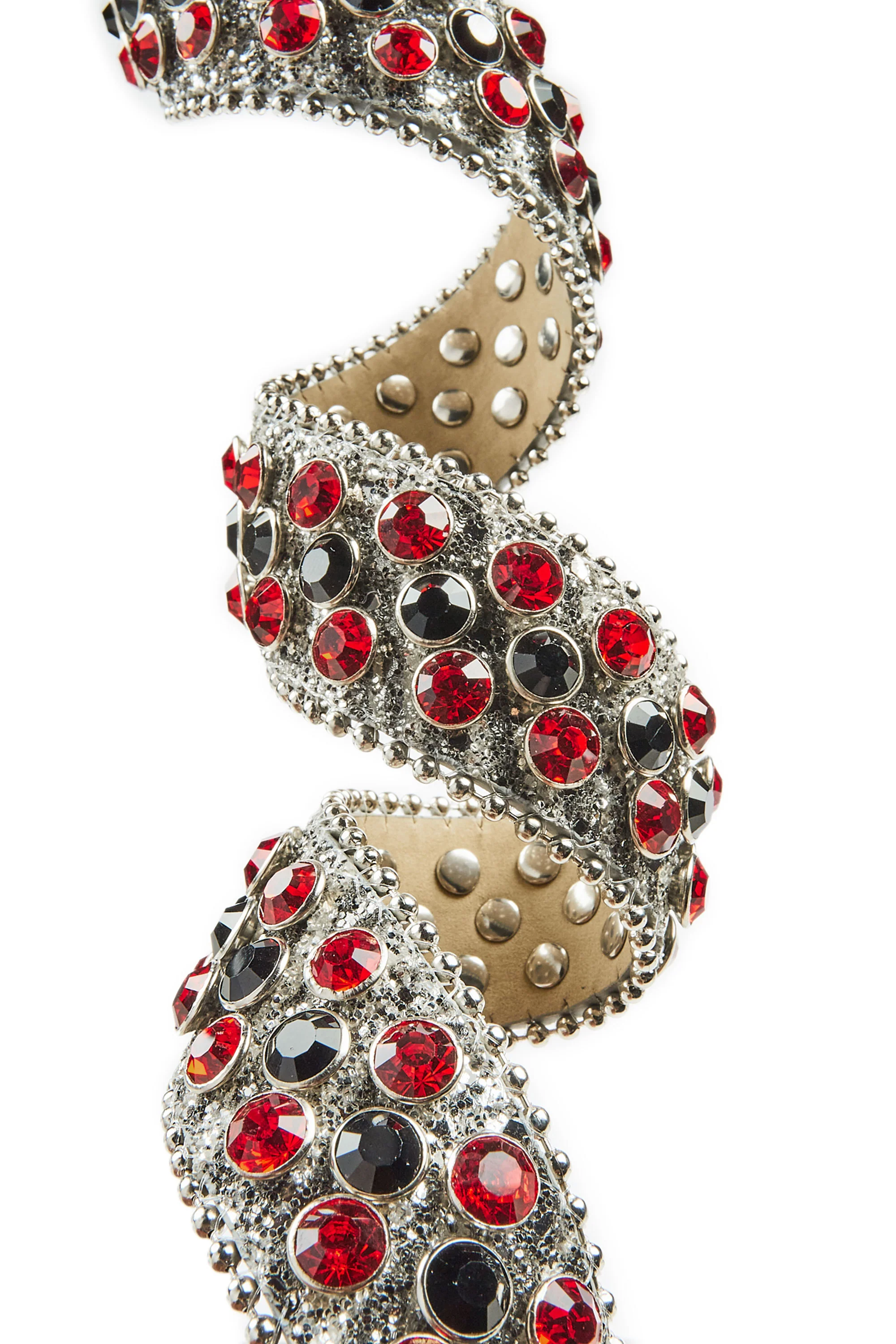 Silas Rockstar Logo Belt- Silver/Red - Image 2