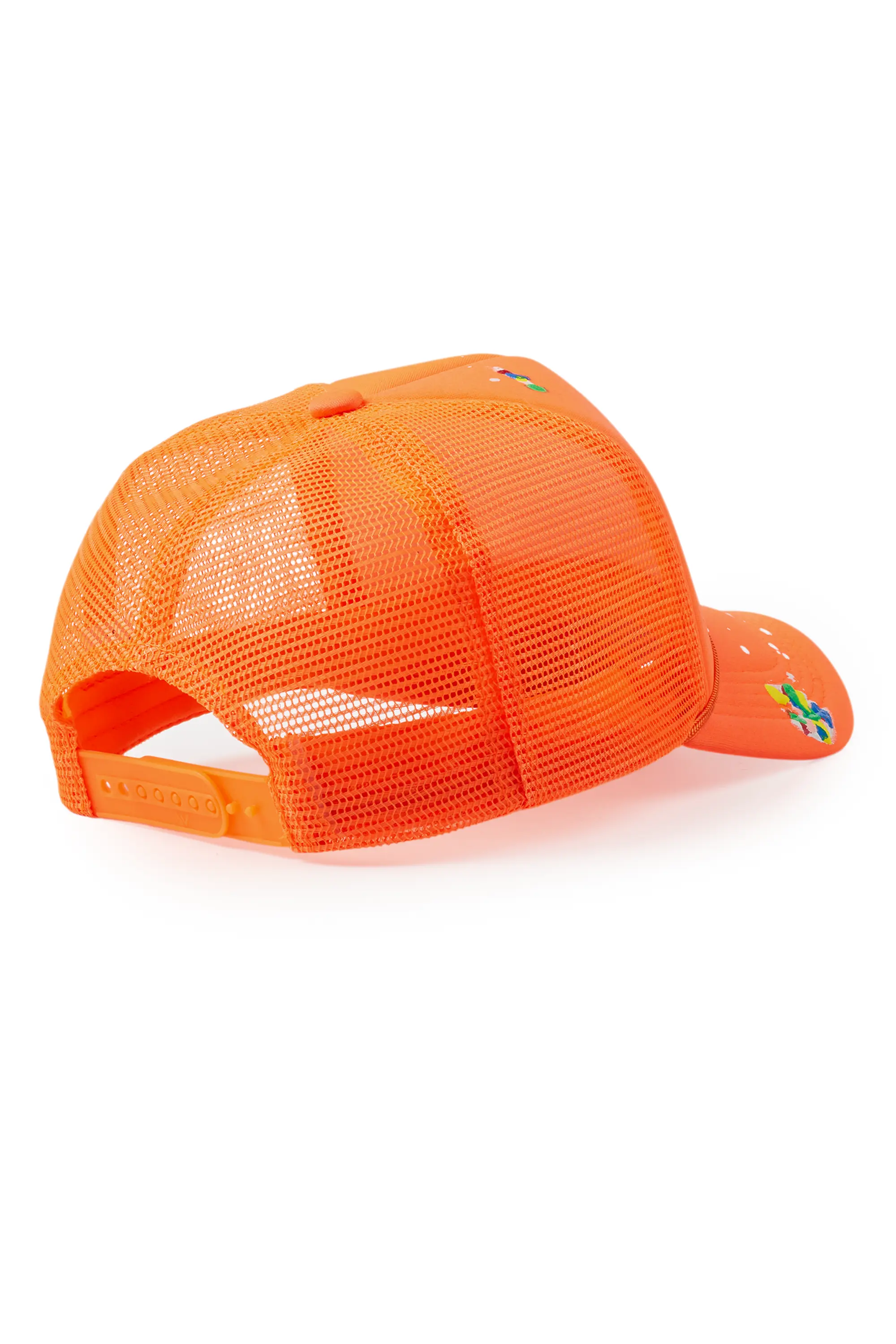 Neptune Neon Orange Trucker Hat - Image 3